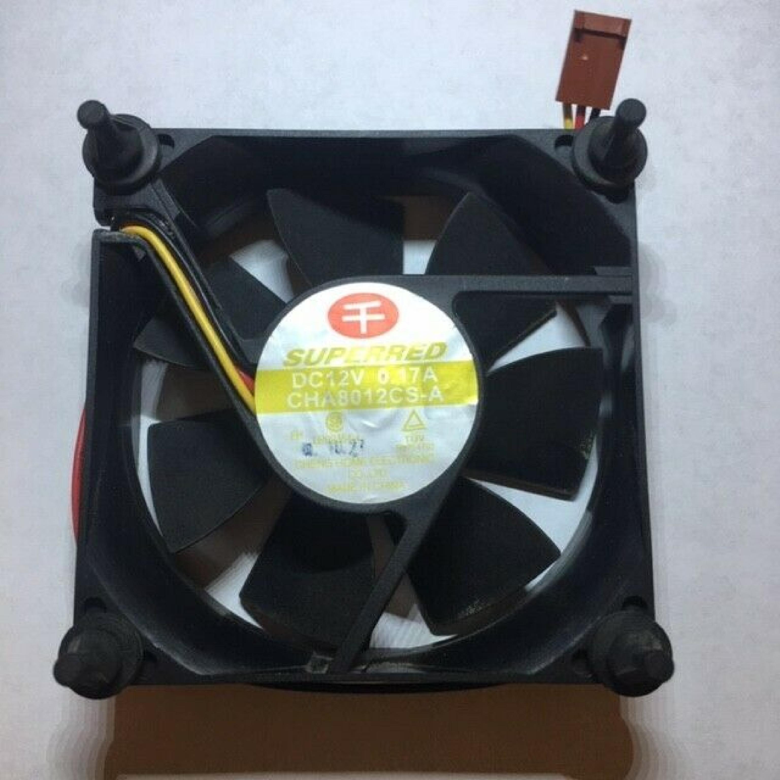 SUPERRED CHA8012CS-A FAN DC12V 0.17A 80MM X 80MM X 28MM 3.35 X 3.35 X 1 INCH