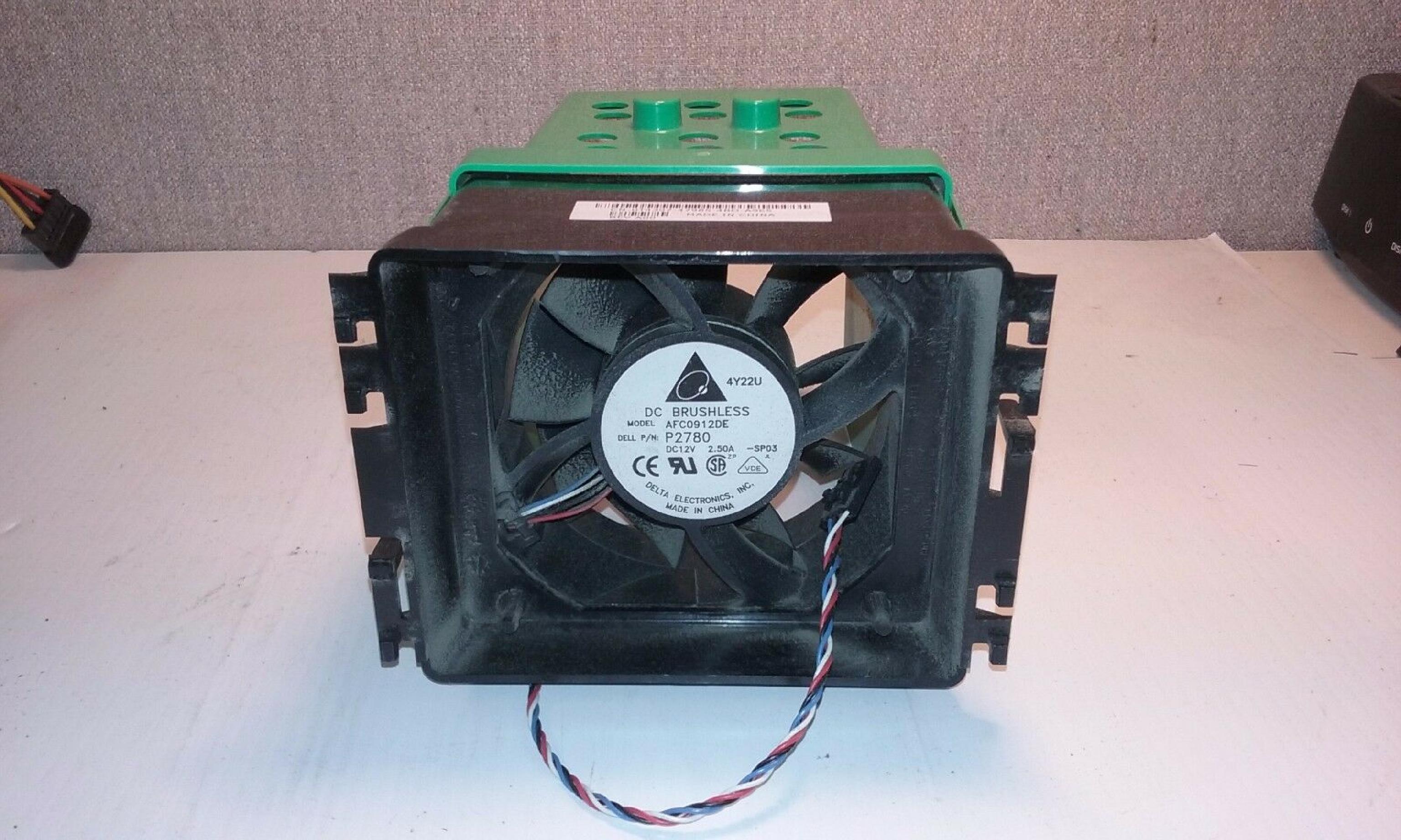 DELTA ELECTRONICS INC N4664 DIMENSION 8400 OPTIPLEX GX280 CASE FAN + SHROUD