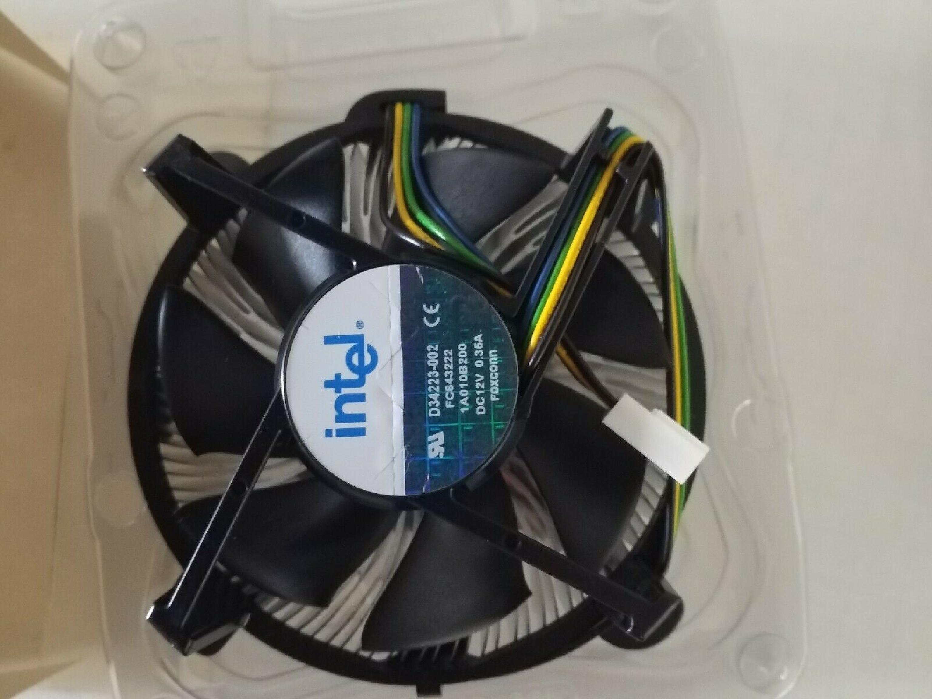 INTEL / COOLER MASTER D34223-002 SOCKET 775 ALUMINIUM HEATSINK & FAN 4 PIN CON