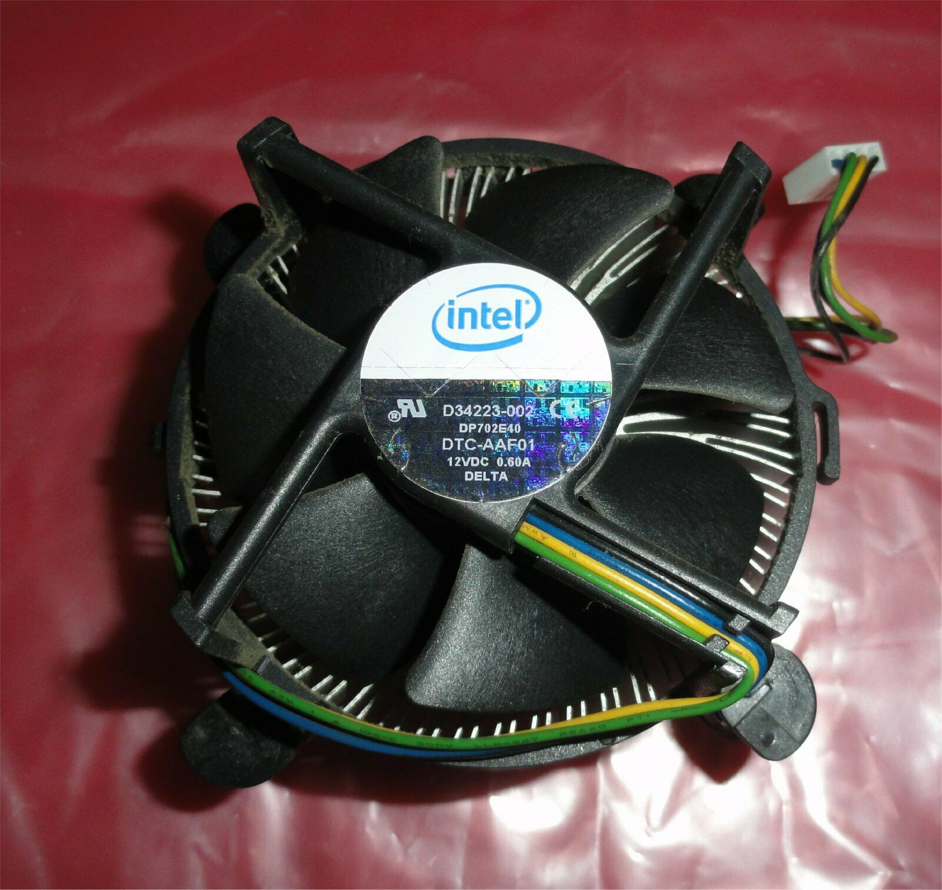 INTEL / COOLER MASTER D34223-002 SOCKET 775 ALUMINIUM HEATSINK & FAN 4 PIN CON