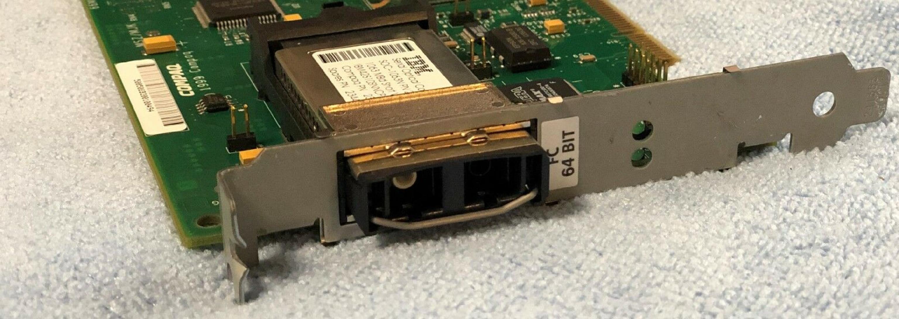 COMPAQ / HEWLETT PACKARD / HP 161290-001 PCI-X DUAL PORT FIBRE OPTIC HOST BUS ADAPTER