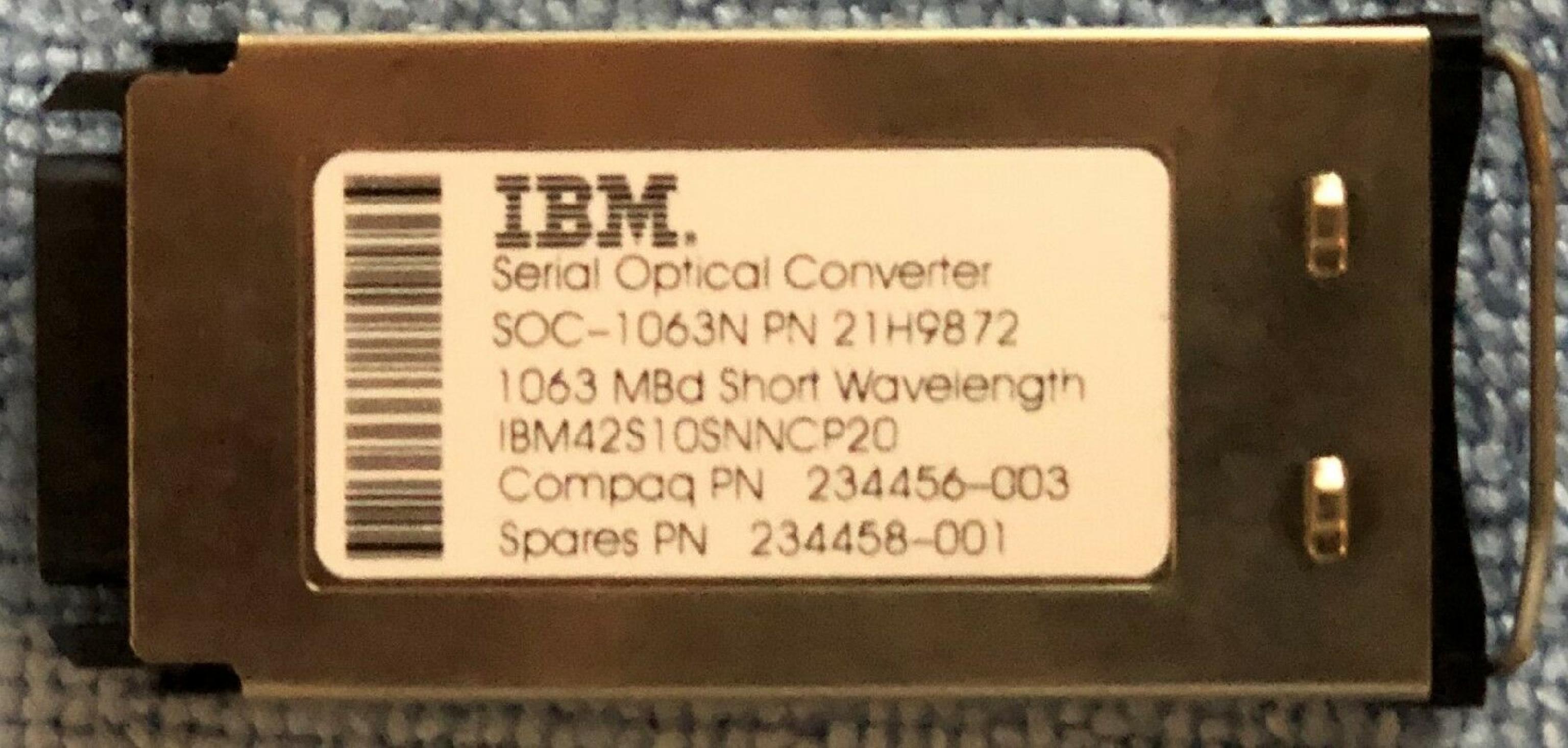 COMPAQ / HEWLETT PACKARD / HP 161290-001 PCI-X DUAL PORT FIBRE OPTIC HOST BUS ADAPTER