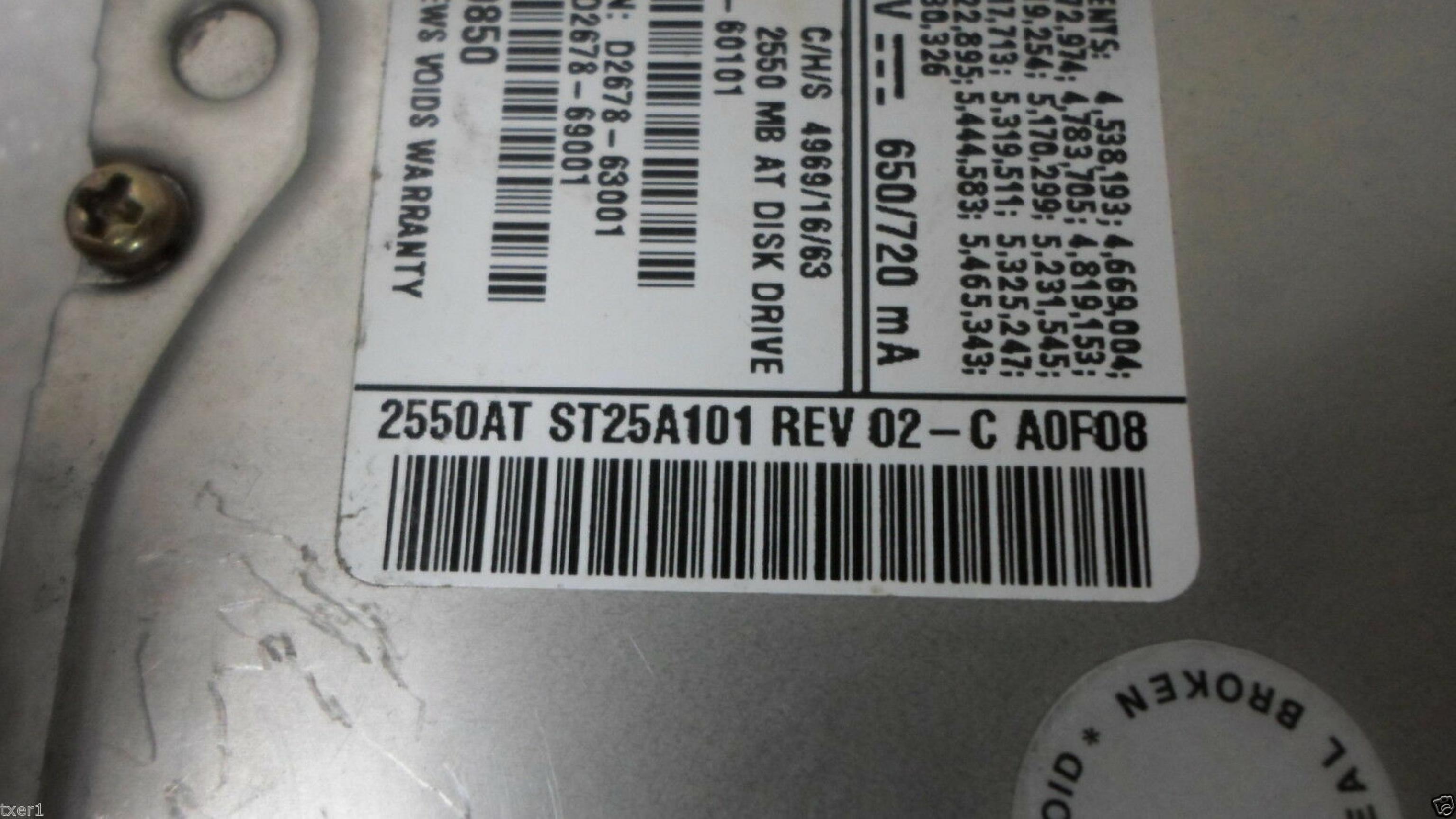 QUANTUM D2678-60101 D2678-60101 2.5GB IDE 3.5INCH 5400 RPM HARD DRIVE