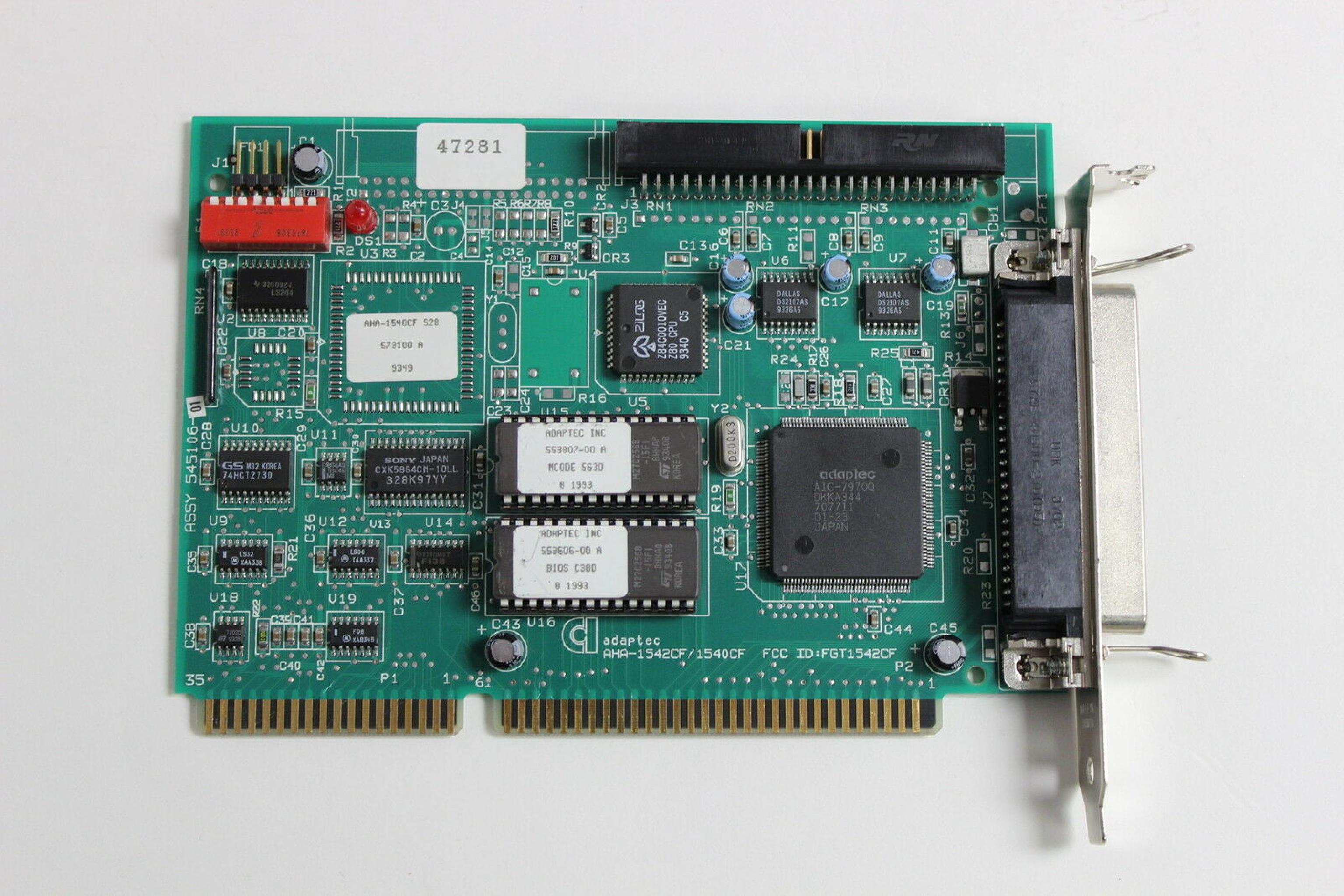 ADAPTEC 545106-01 ISA BUSMASTERING SCSI CONTROLLER
