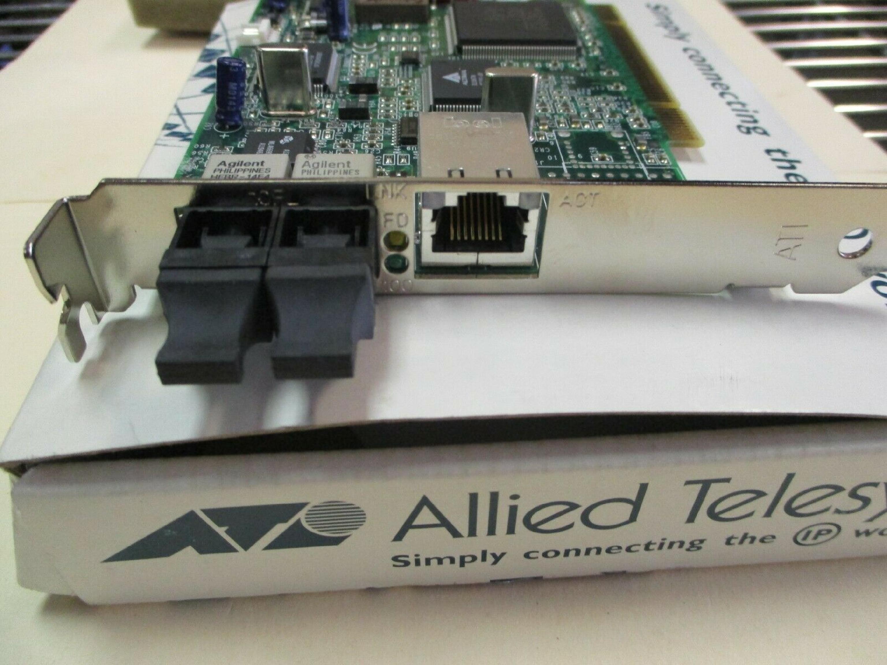 ALLIED AT-2450FTX PCI 10MBP ATI PCI 10MB FIBRE - 10/100 ETHERNET NICS ADAPTER CARD