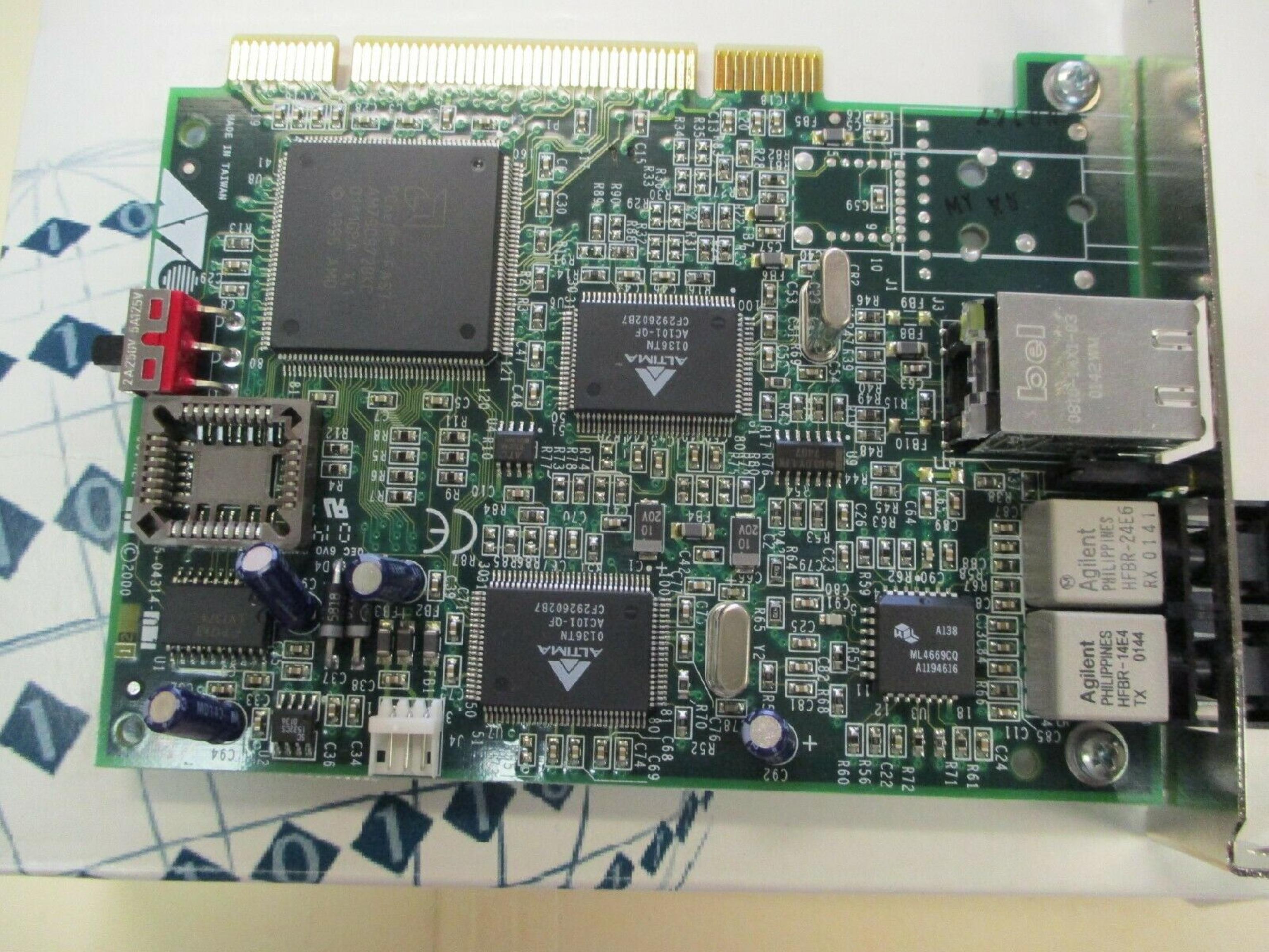 ALLIED AT-2450FTX PCI 10MBP ATI PCI 10MB FIBRE - 10/100 ETHERNET NICS ADAPTER CARD