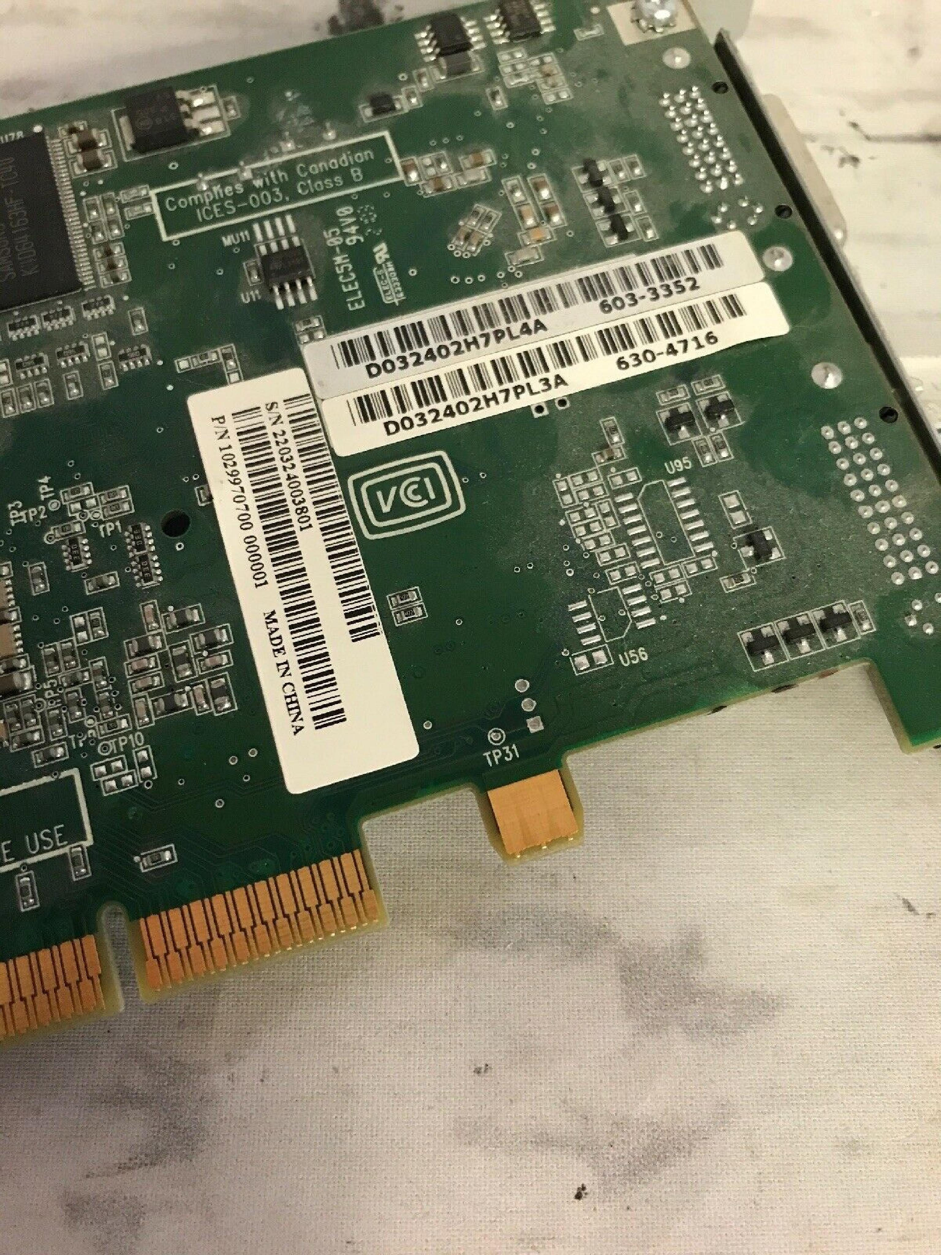 ATI 109-99700-00 APPLE G4 RADEON VIDEO CARD : DVI, ADC 64MB DVI/ADC AGP PRO FOR MAC