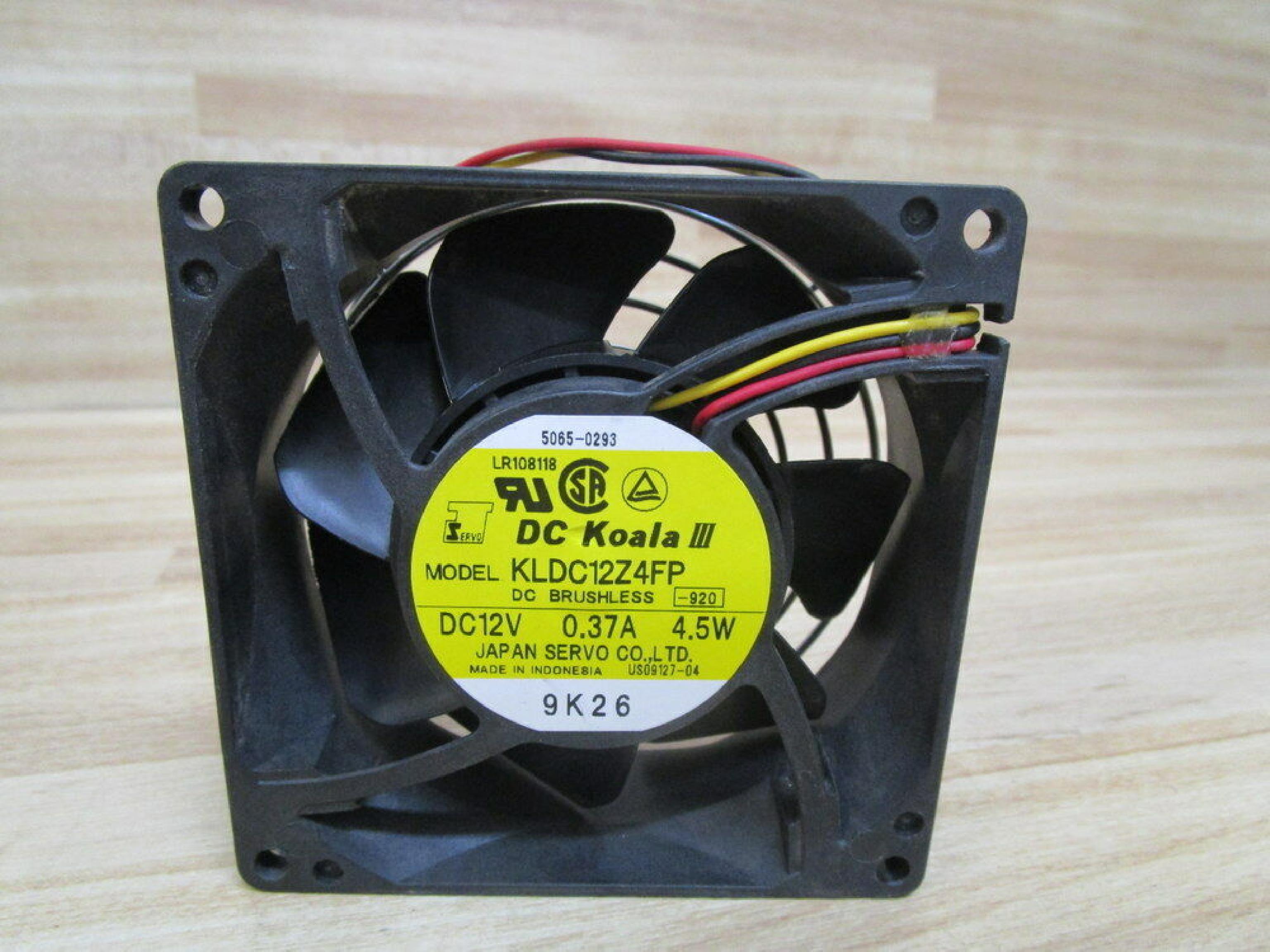 JAPAN SERVO KLDC12Z4FP FAN MOTOR BRUSHLESS 12V DC 0.08AMP 0.9WATT