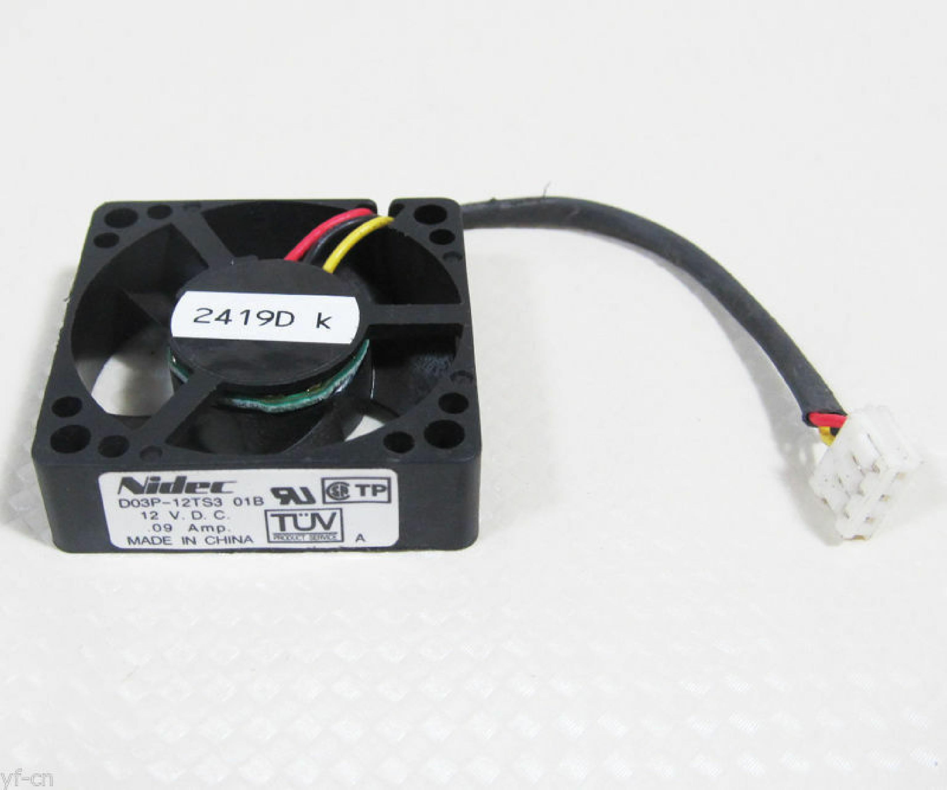 NIDEC D03P-12TS3 FAN 3 PIN 35MMX35MMX10MM 12V 0.9A