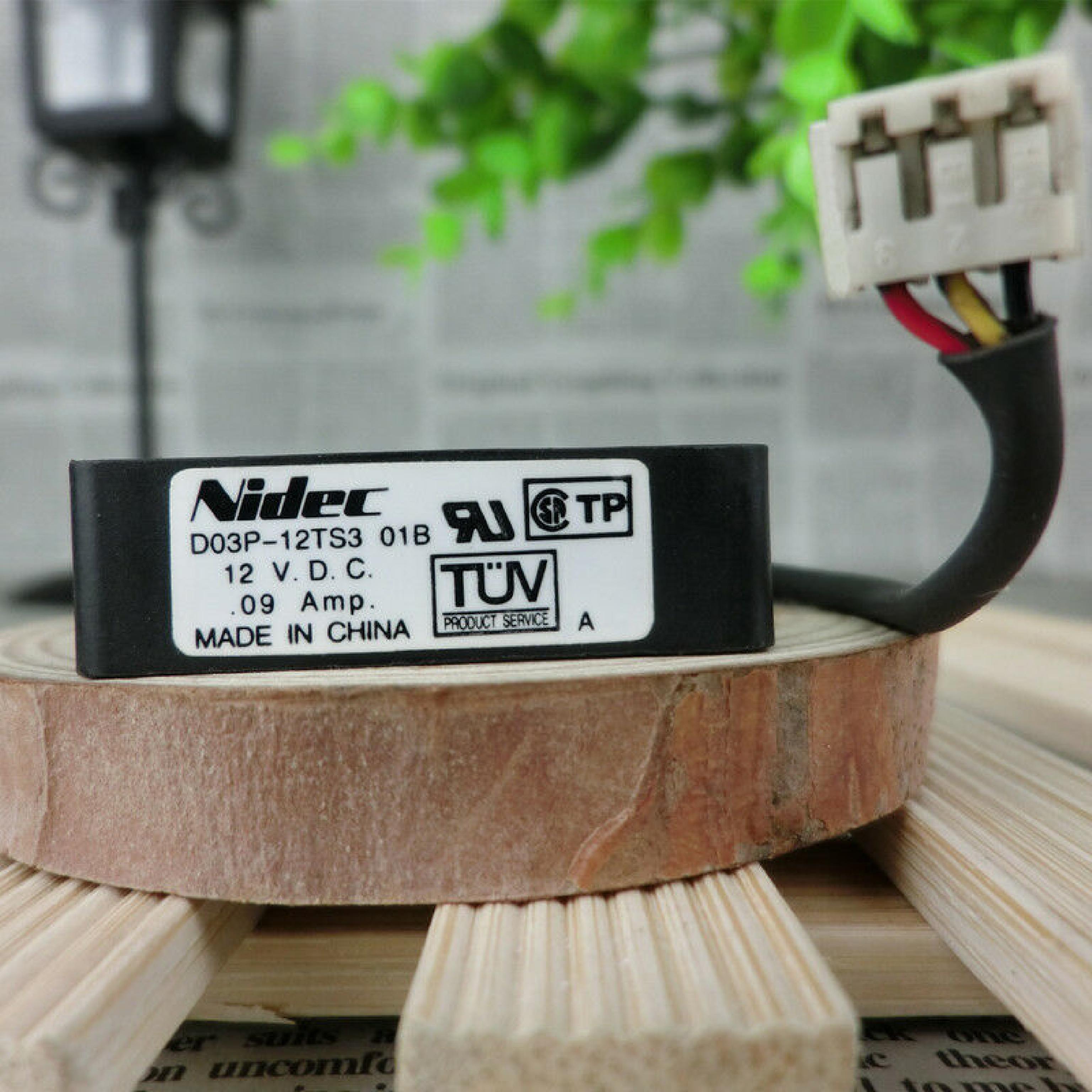 NIDEC D03P-12TS3 01B FAN 3 PIN 35MMX35MMX10MM 12V 0.9A