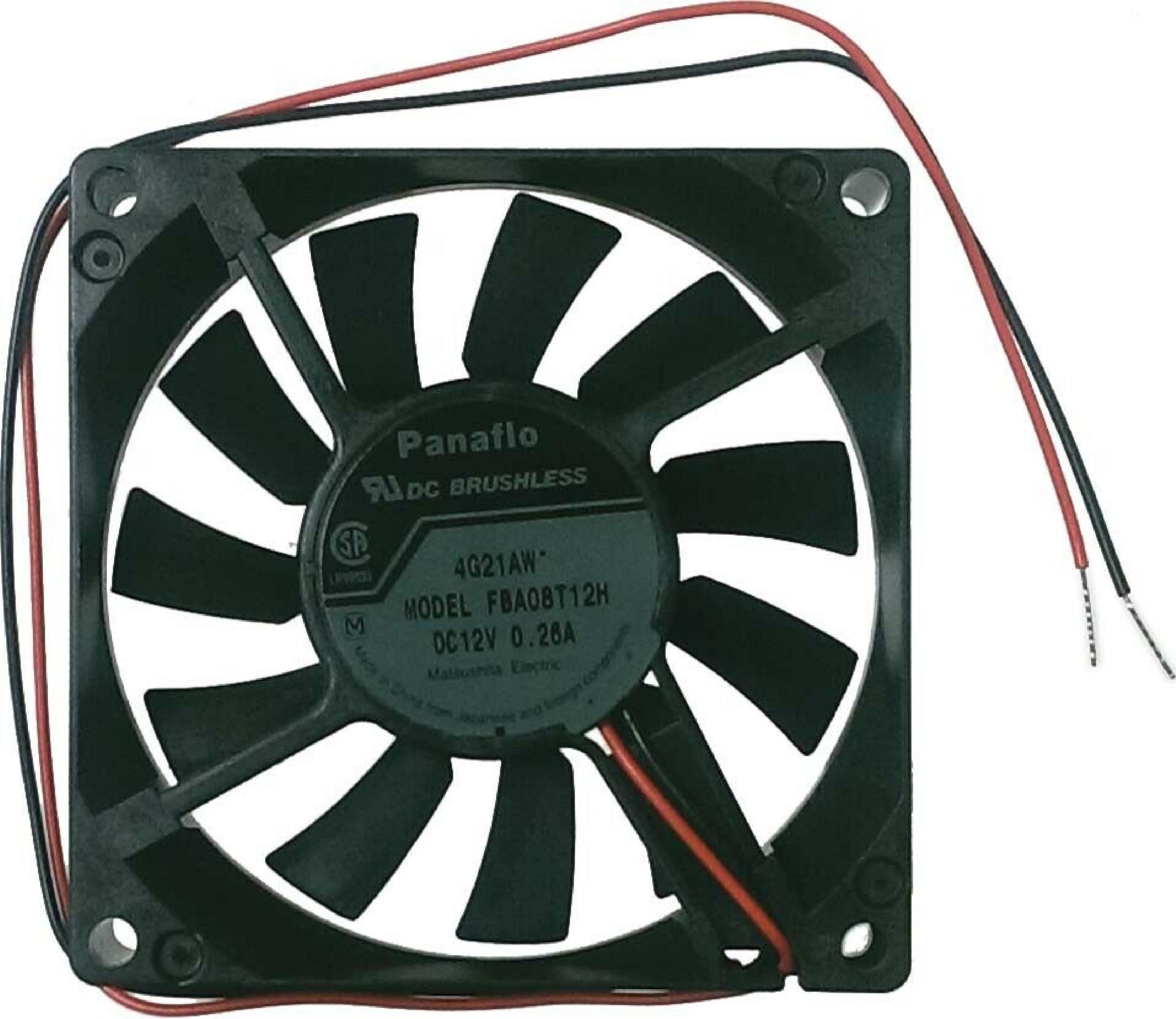 PANAFLO FBA08T12H DC BRUSHLESS FAN NMB-MAT 80X15MM QUIET HIGH OUTPUT