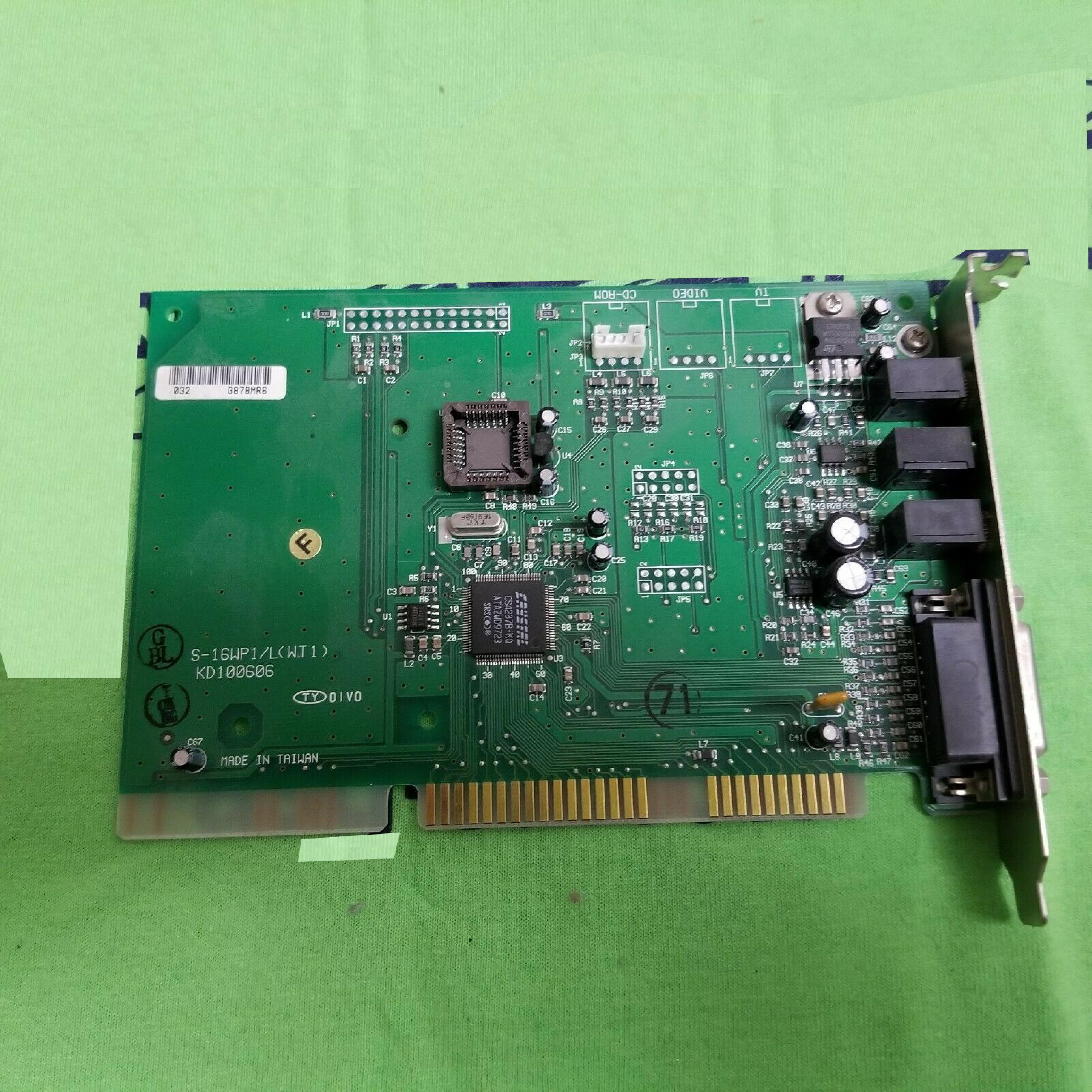 IBM S-16WP1/L 16BIT ISA SOUND AUDIO CARD CRYSTAL CS4237B-KQ