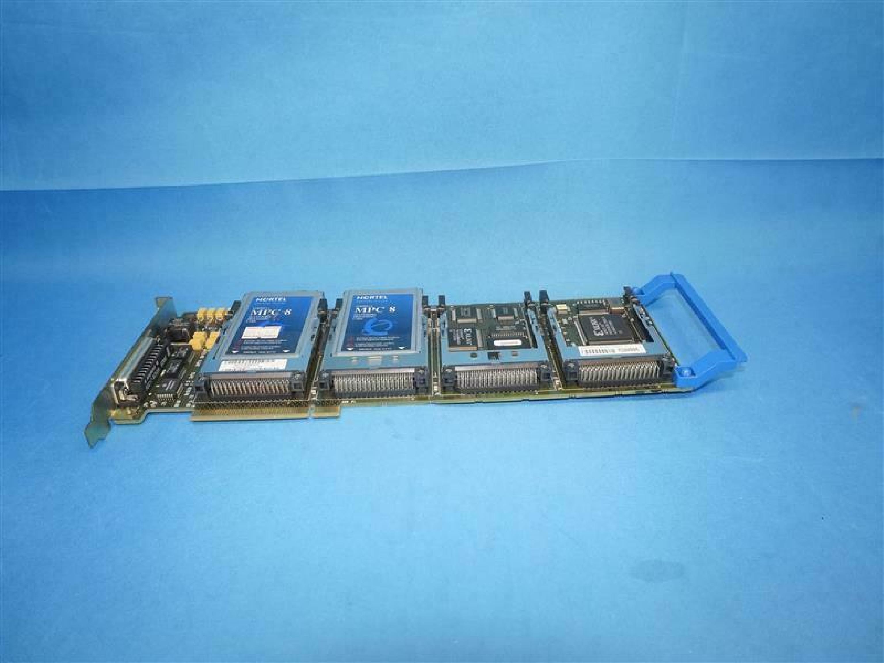 BAY NETWORKS / NORTEL P0890119 TELECOM PCI CARD W/(4) MPC-8