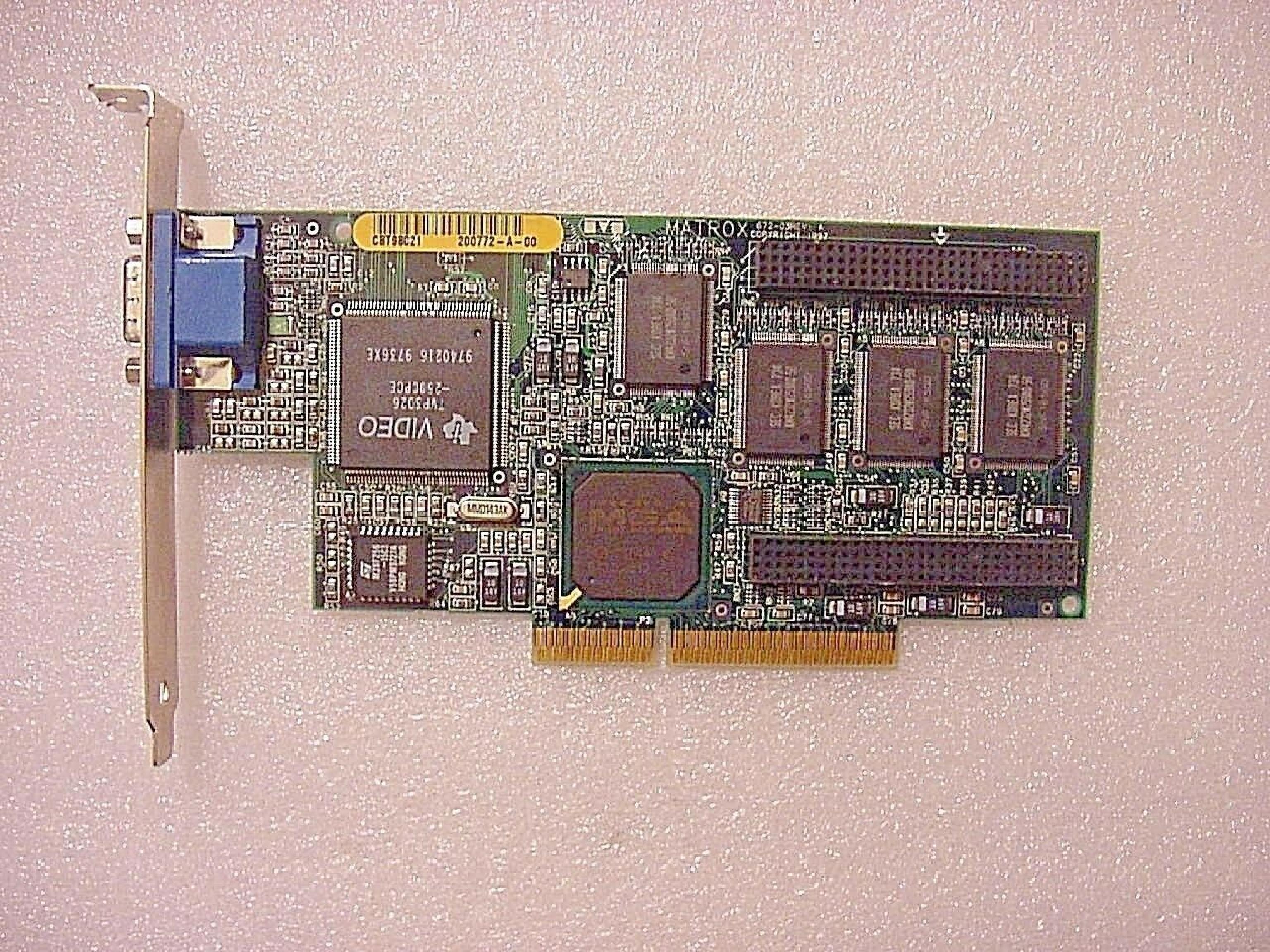 MATROX MIL2A/4/HP 4MB AGP CARD