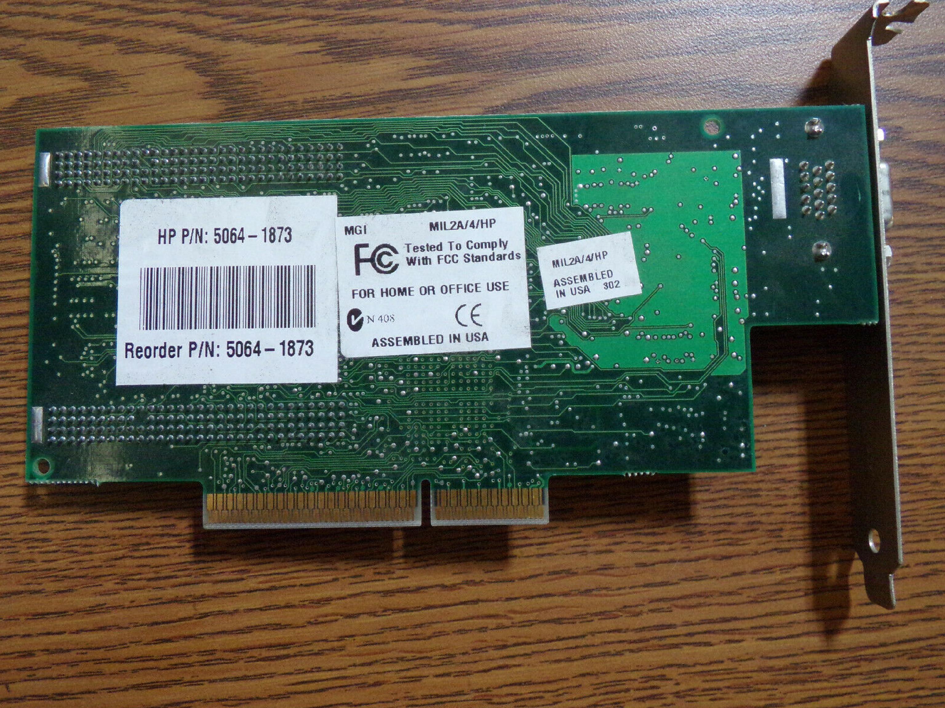 MATROX MIL2A/4/HP 4MB AGP CARD