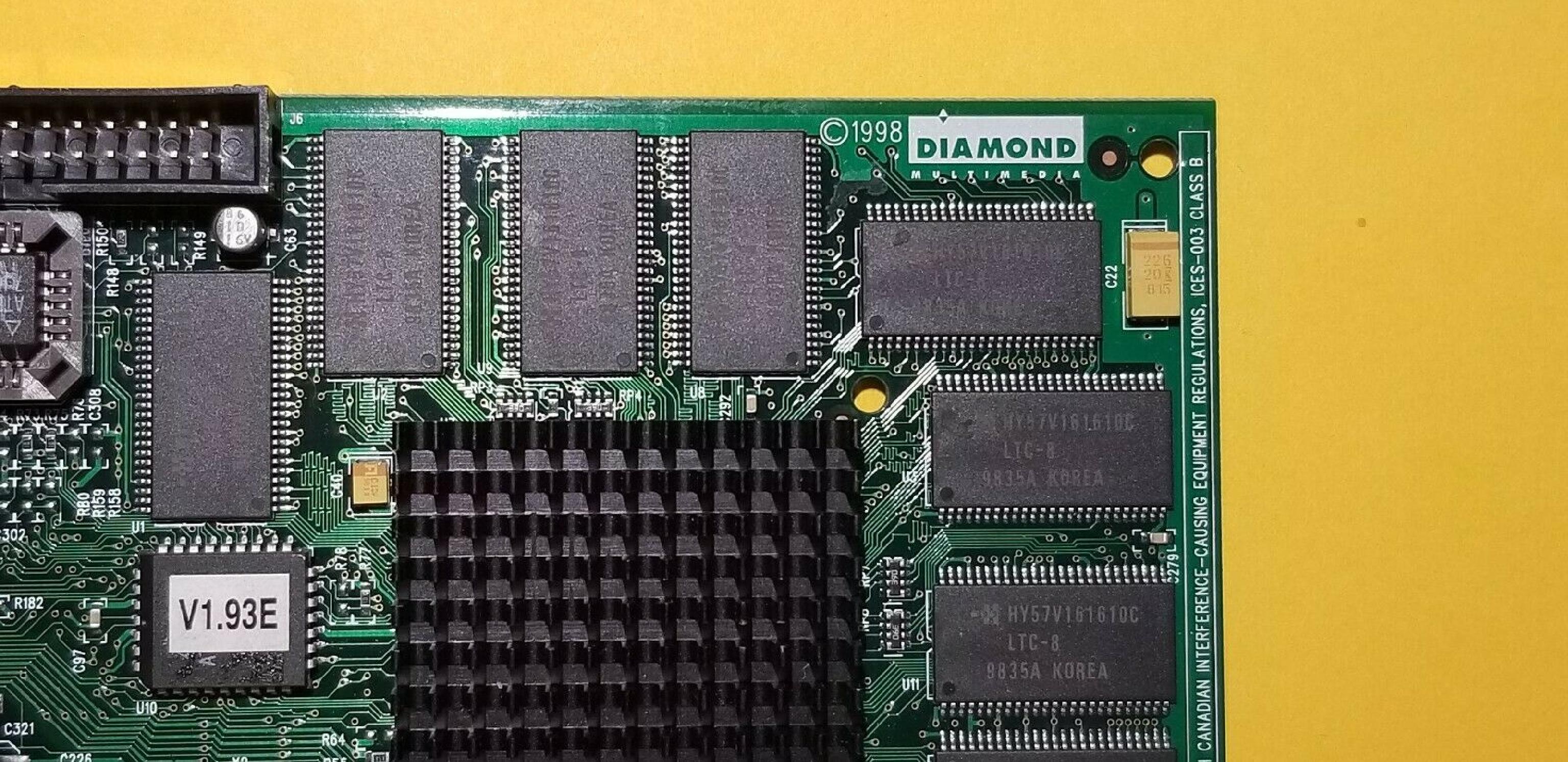 DIAMOND VIPER V550 AGP VIDEO CARD 16MB VIPER V550