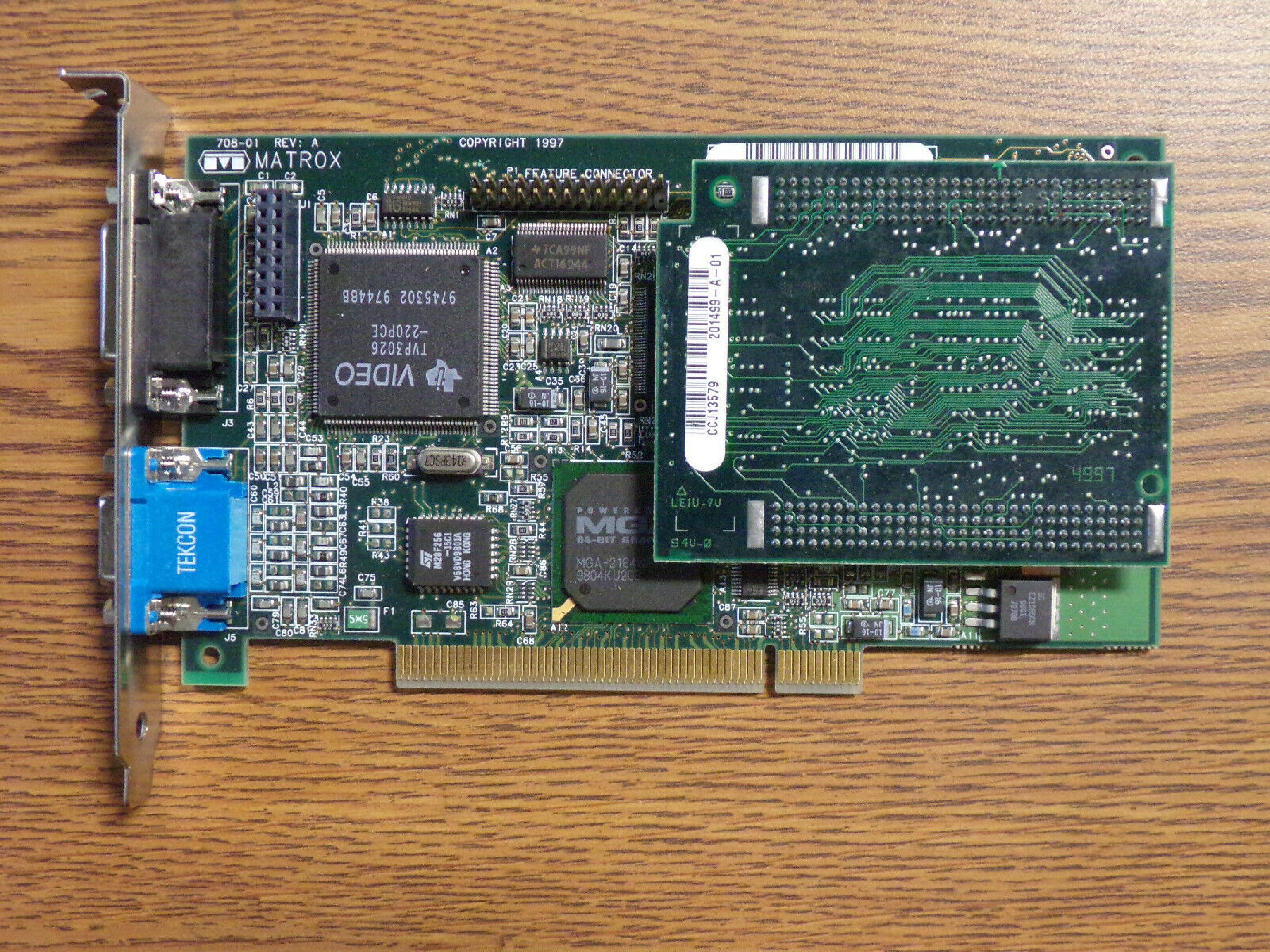 MATROX MIL2P/8/DELL2 8MB PCI VIDEO CARD WITH VGA OUTPUT