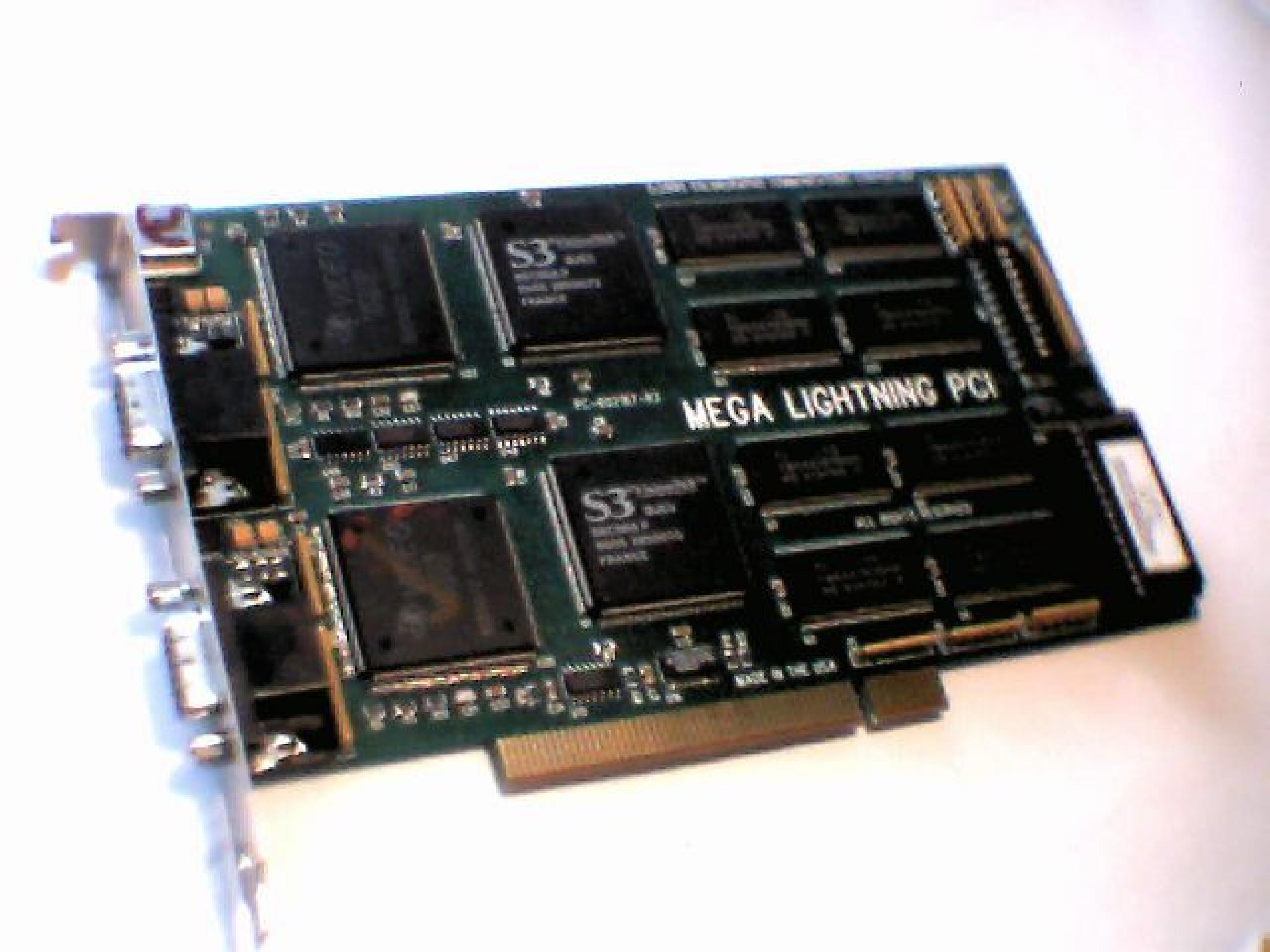 COLORGRAPHIC COMMUNICATIONS CORPORATION PC-602167-R3 DUAL MONITOR MCA DISPLAY CARD MEGA-LIGHTNING