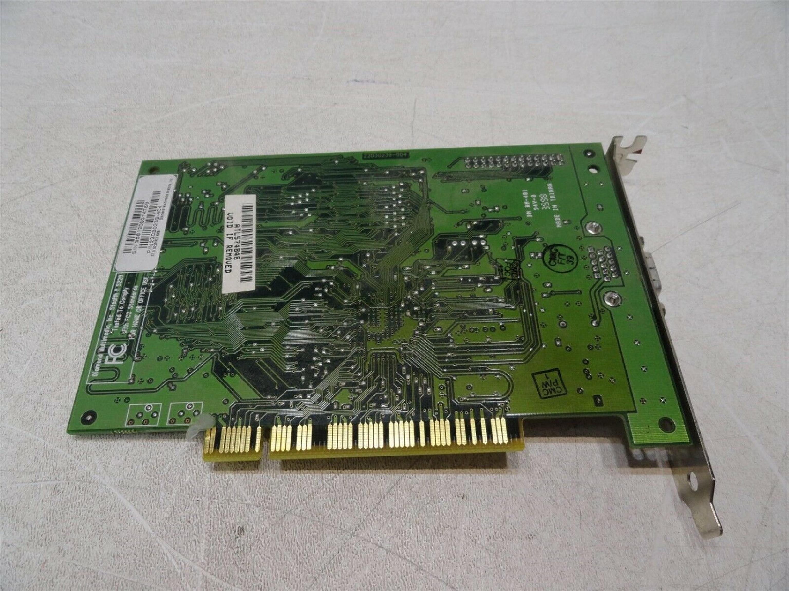 DIAMOND STEALTH II S220 STEALTH ST II S220 4MB PCI VIDEO CARD WITH VGA OUTPUT