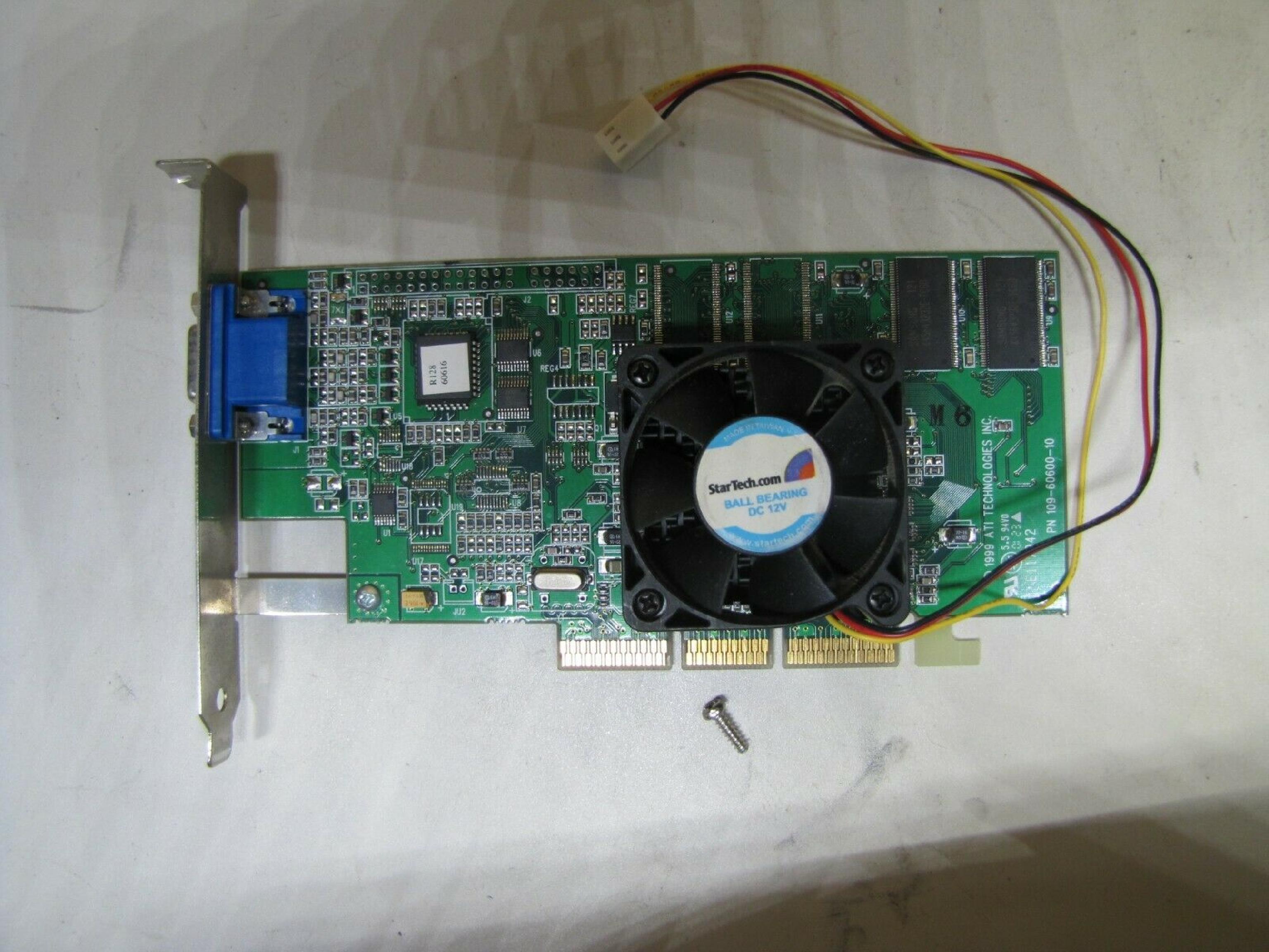 ATI RAGE 128 32MB AGP VIDEO CARD WITH VGA OUTPUT RAGE 128 16MB