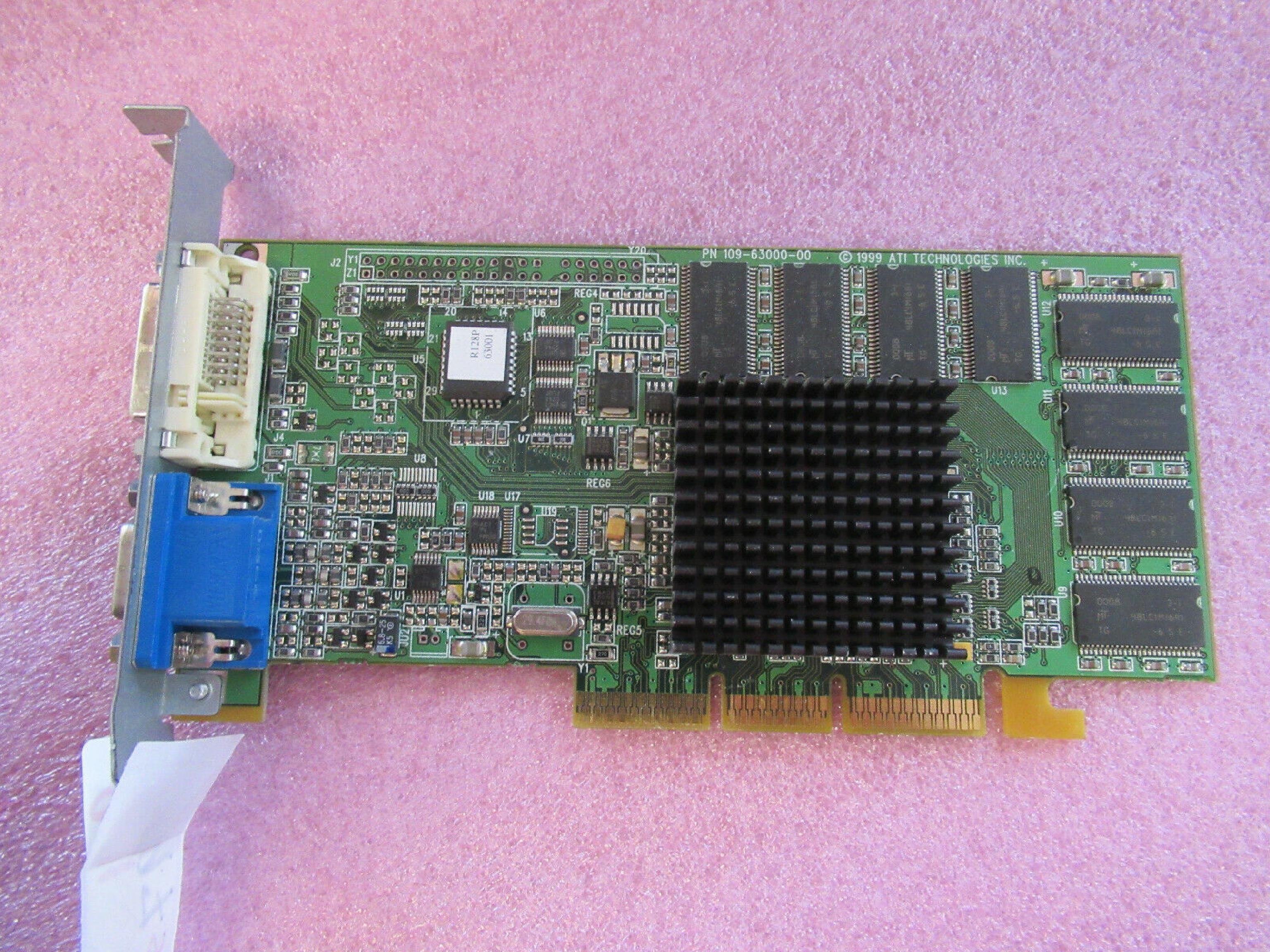 ATI RAGE 128 32MB AGP VIDEO CARD WITH VGA OUTPUT RAGE 128 16MB