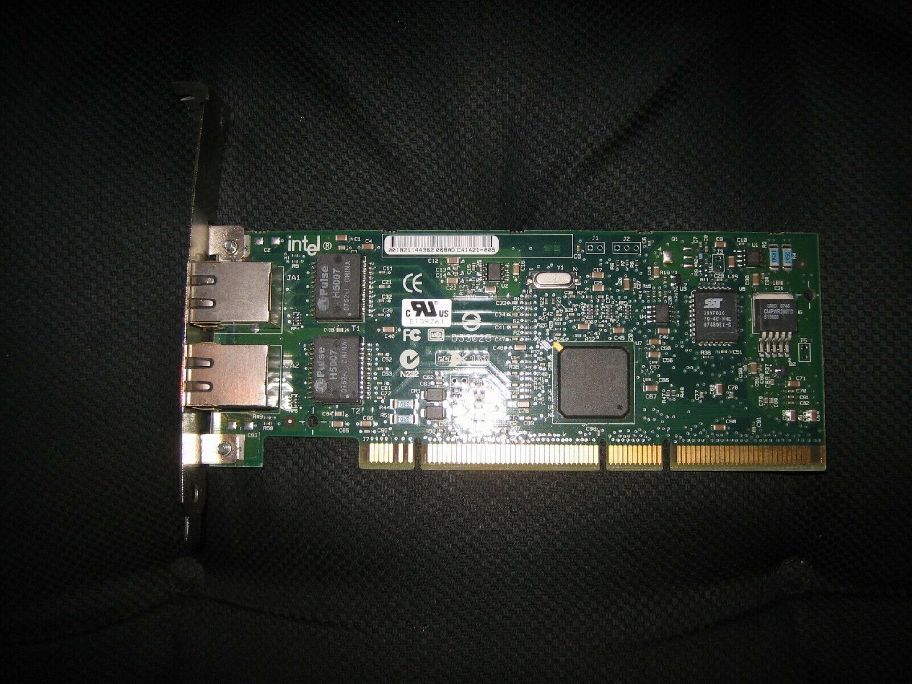 INTEL 844143 PRO/1000 ETHERNET 10/100/1000MBP DUAL NETWORK CARD