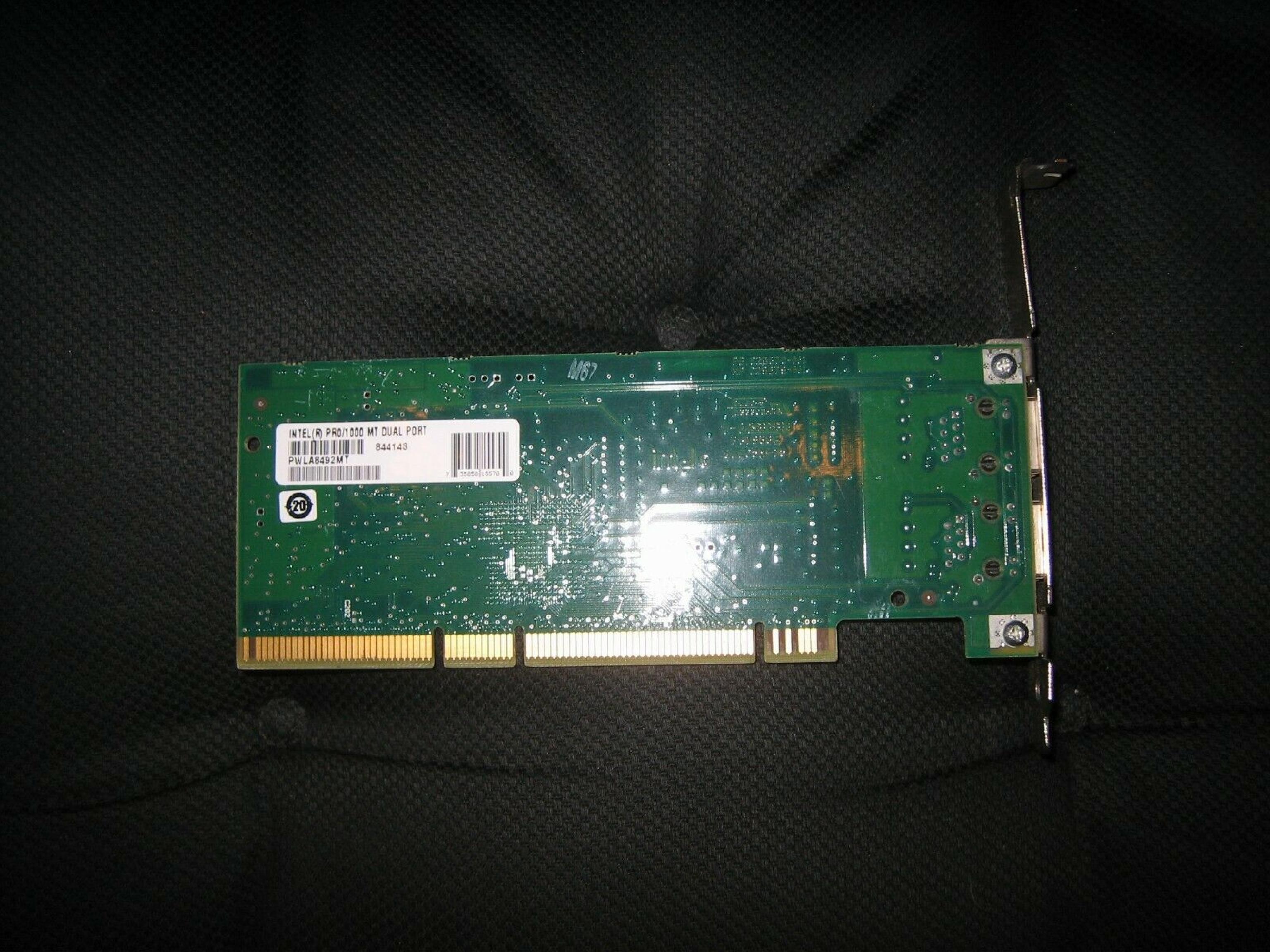 INTEL 844143 PRO/1000 ETHERNET 10/100/1000MBP DUAL NETWORK CARD