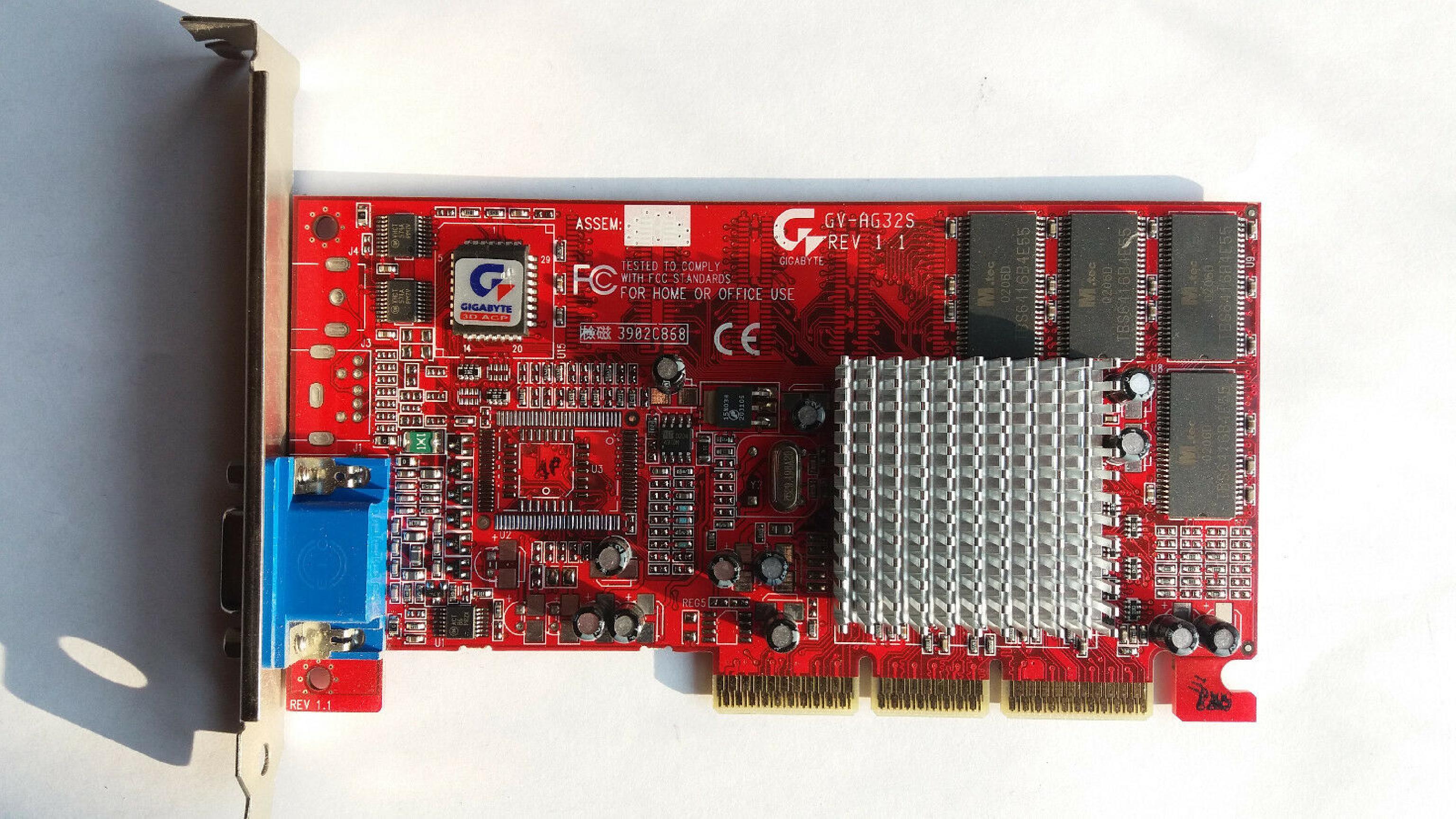 ATI GV-AG32S RAGE 128 PRO GRAPHICS AGP VIDEO CARD
