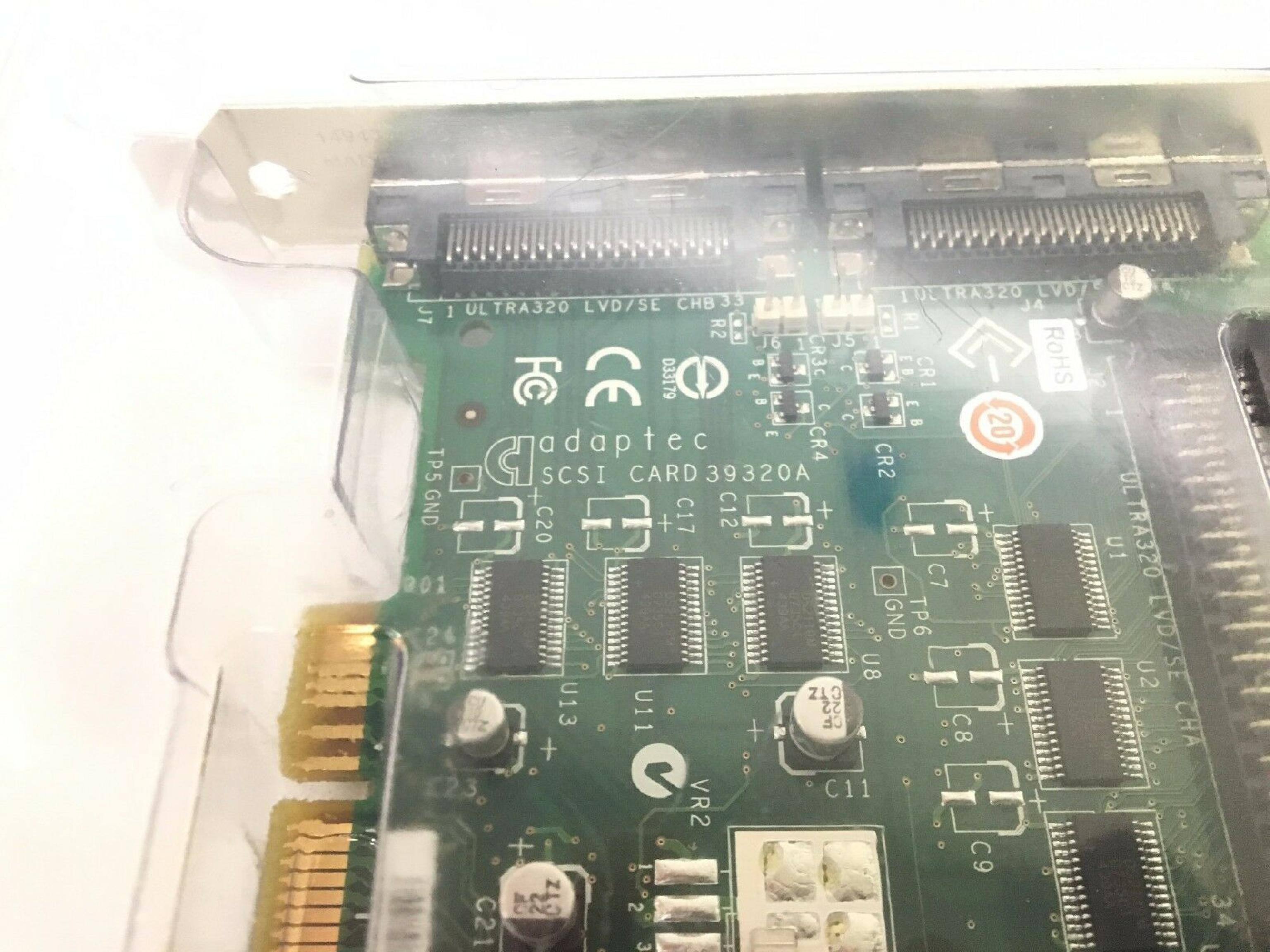 ADAPTEC 39320A DUAL CHANNEL SCSI CONTROLLER CARD ULTRA320 PCI-X