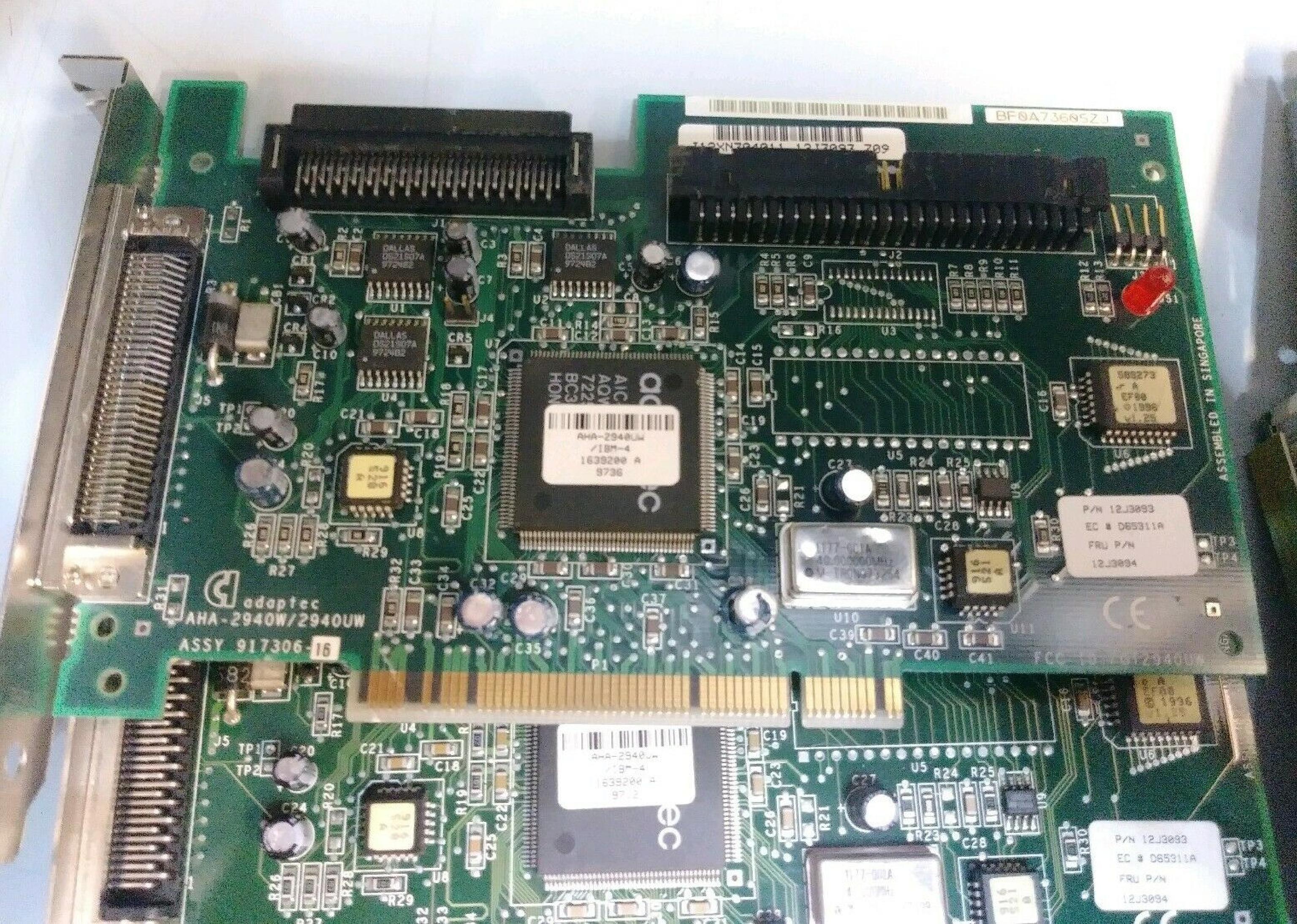 ADAPTEC / GATEWAY 2000 AHA-2940W/2940UW PCI ULTRA WIDE SCSI CONTROLLER CARD