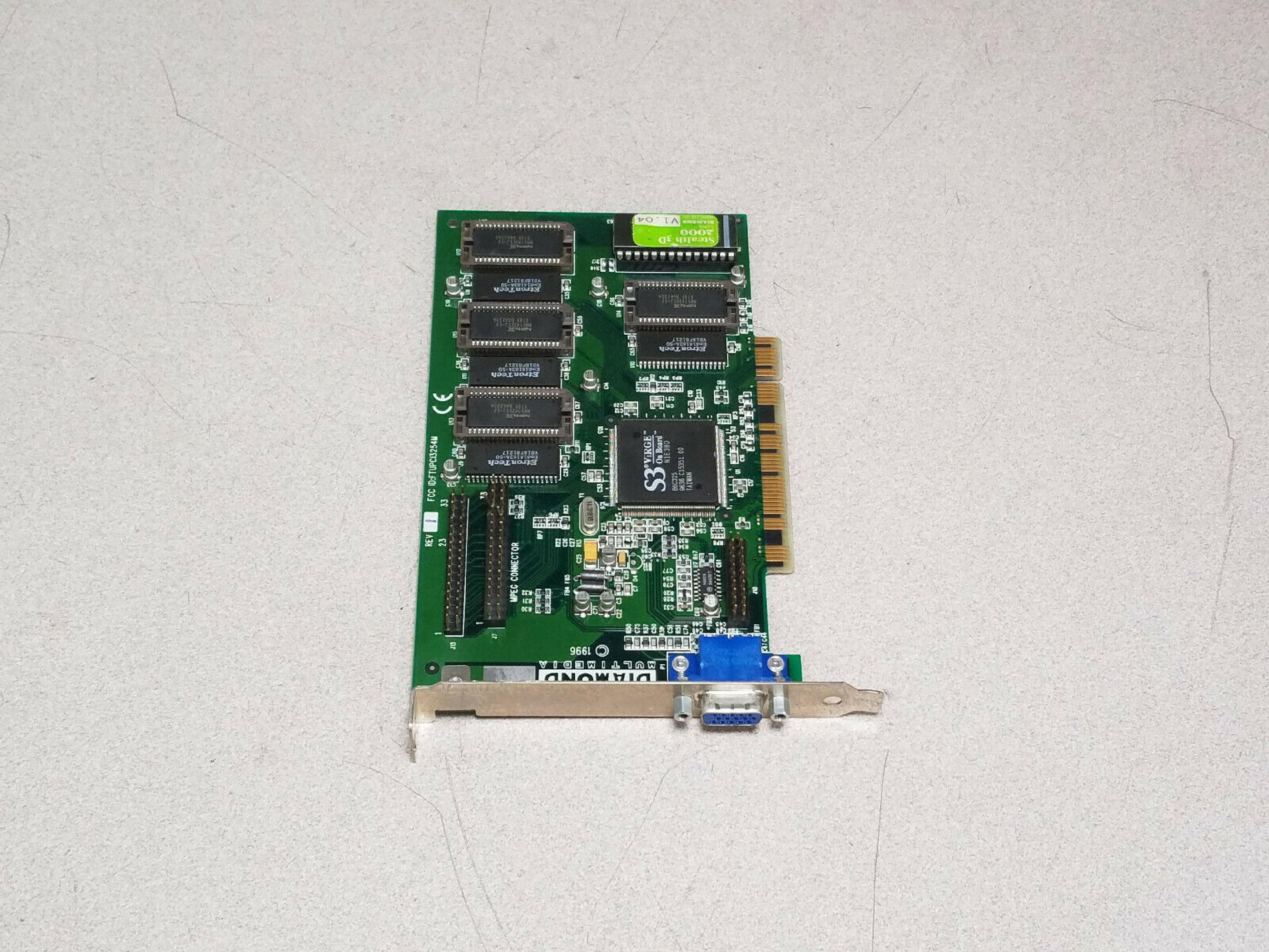 DIAMOND FTUPC13254M 2MB PCI VIDEO CARD WITH VGA OUTPUT