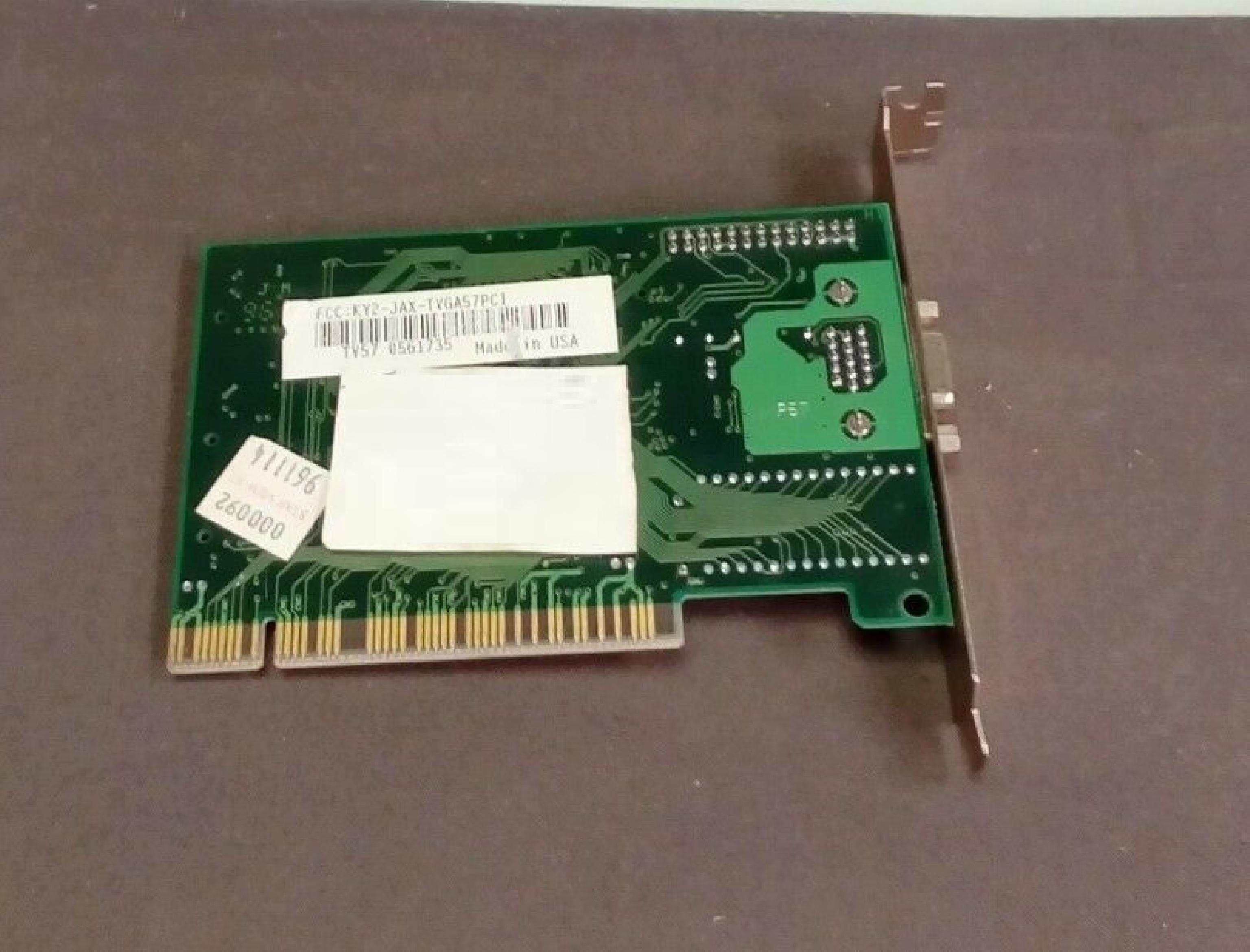 JATON 8257GV5 1MB PCI VIDEO CARD WITH VGA OUTPUT