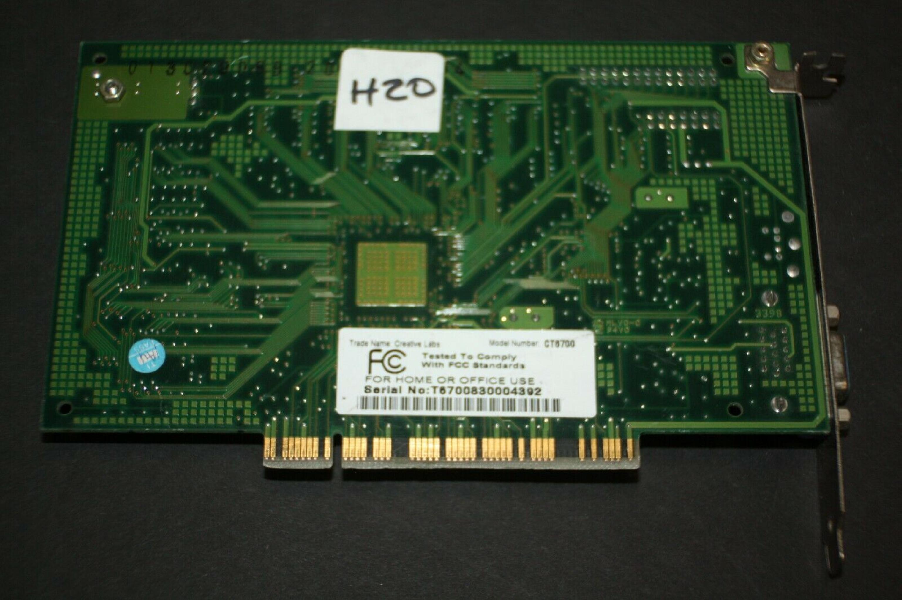 CREATIVE LABS CT6700 CREATIVE LABS CT6700 GRAPHICS BLASTER RIVA TNT 16MB PCI VIDEO