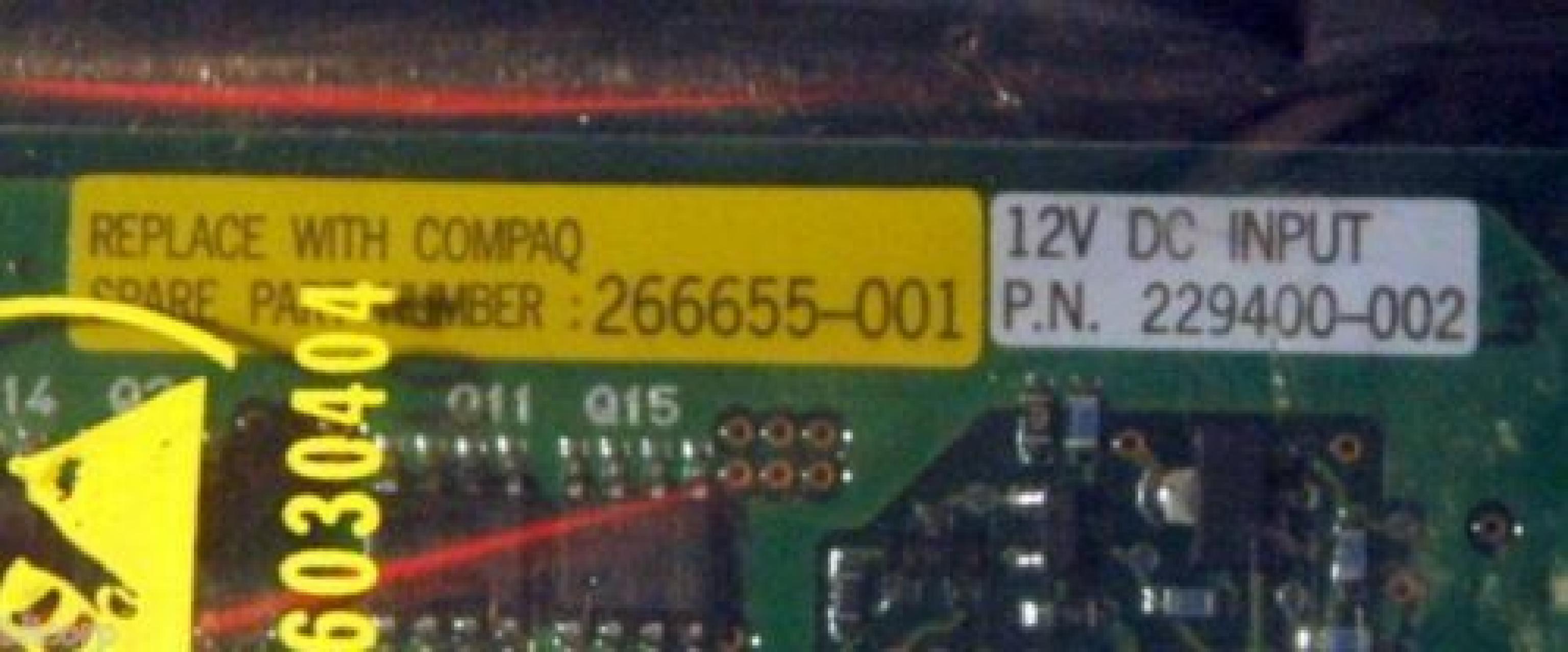 COMPAQ / HEWLETT PACKARD / HP FT50M-012L-016F60 VRM VOLTAGE REGULATOR MODULE 12V INPUT FOR