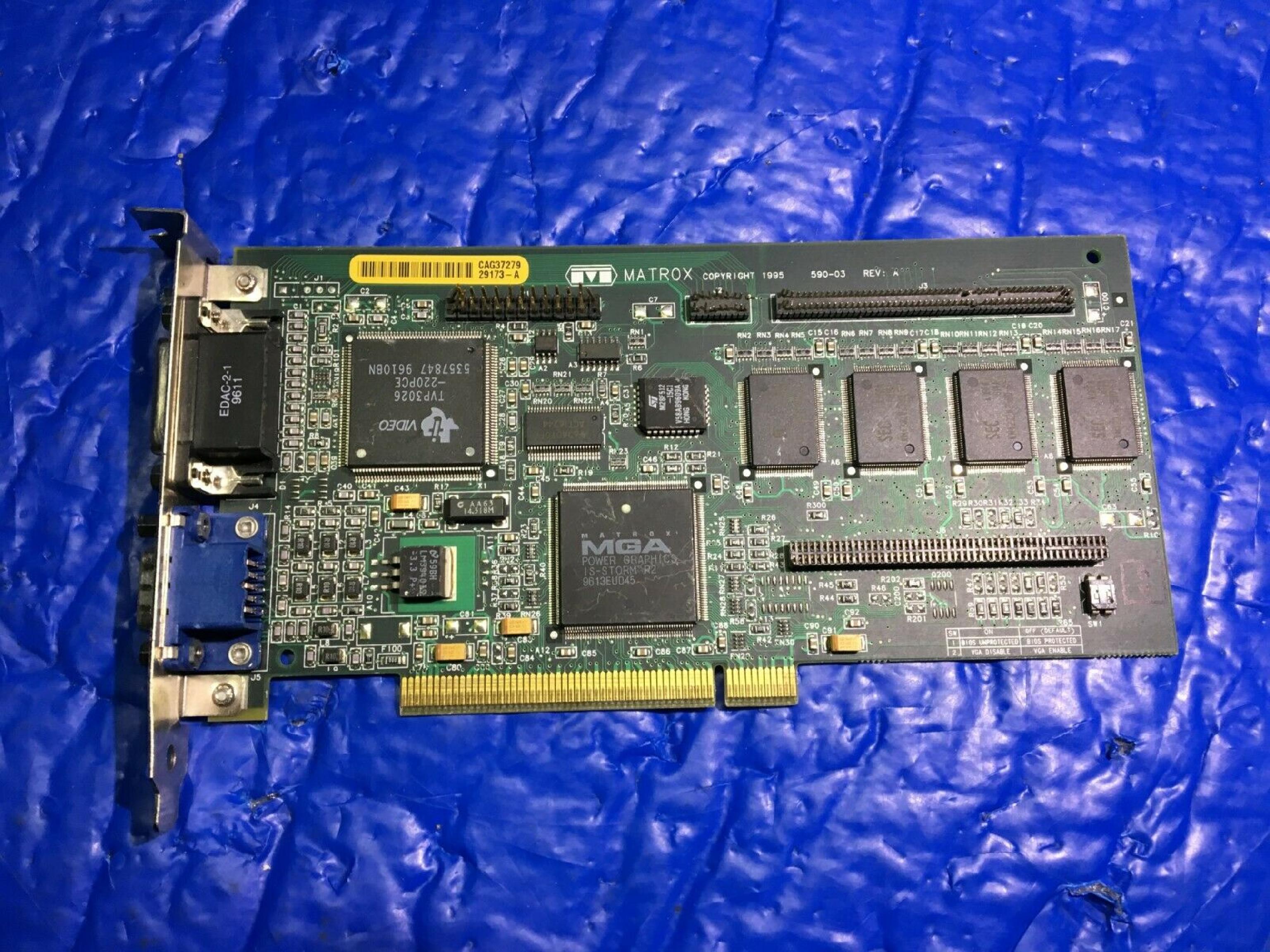 MATROX 590-03 PCI GRAPHICS VIDEO CARD DB