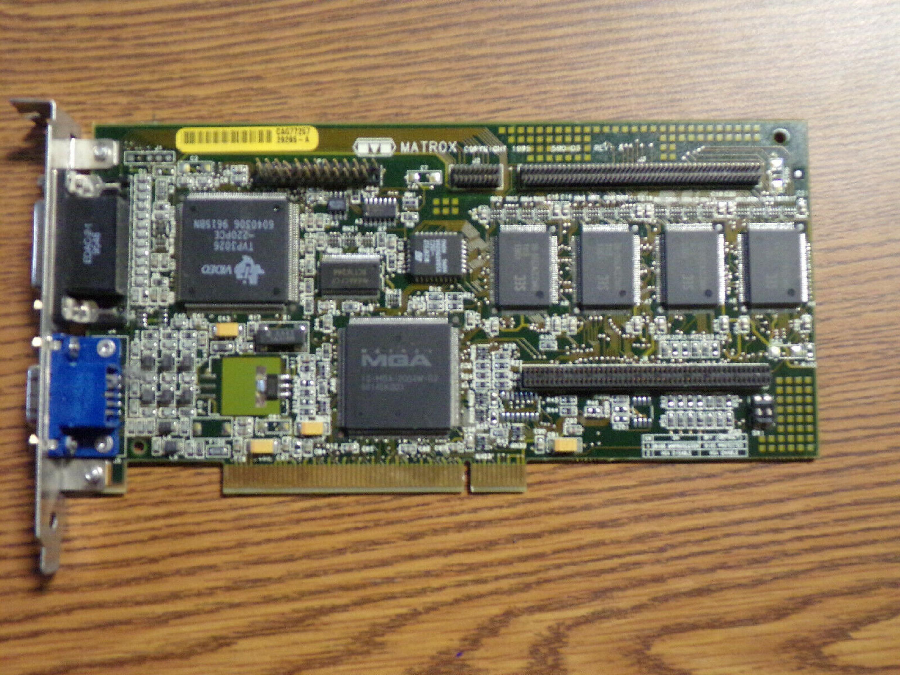 MATROX 590-03 PCI GRAPHICS VIDEO CARD DB