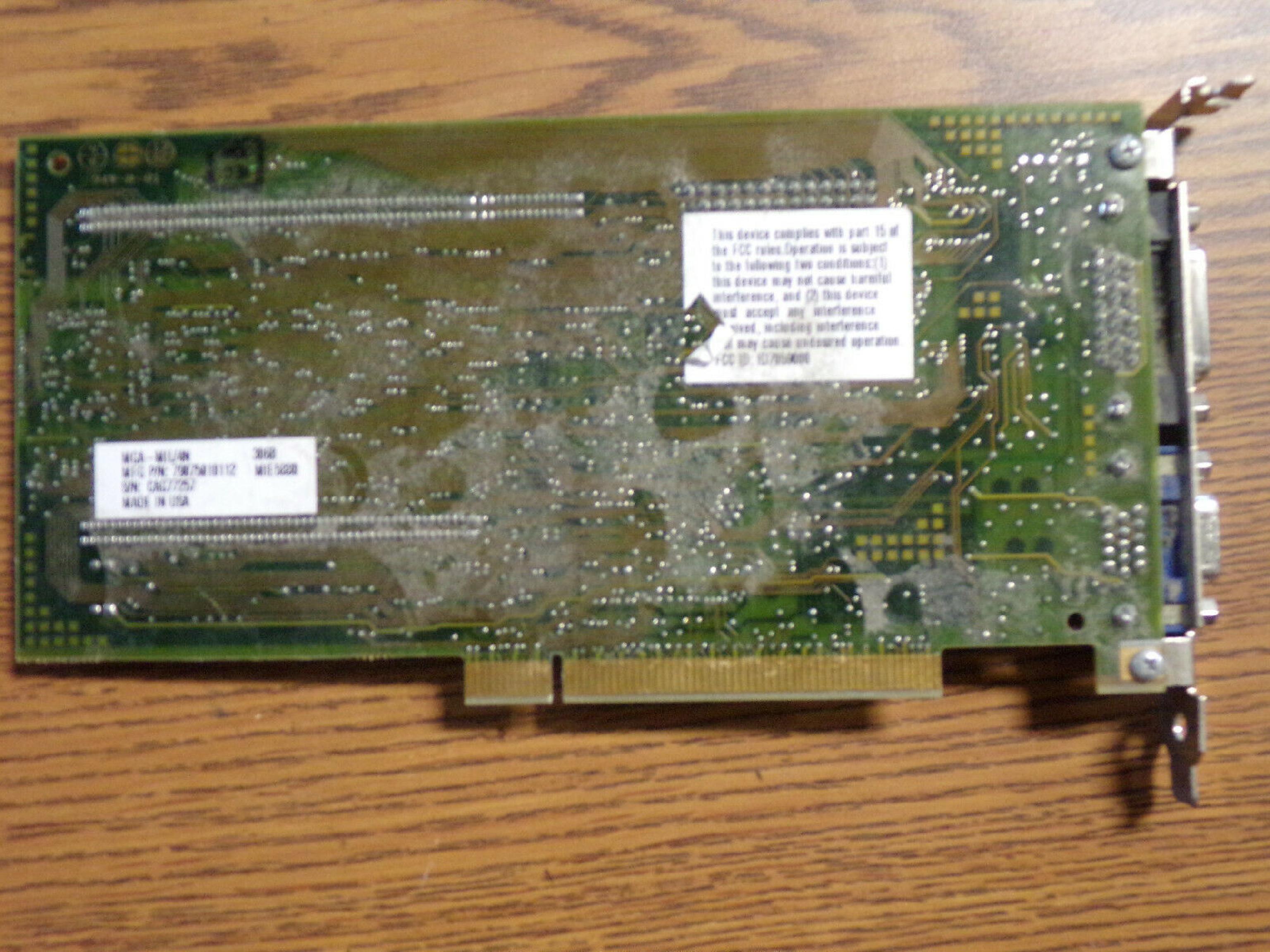 MATROX 590-03 PCI GRAPHICS VIDEO CARD DB