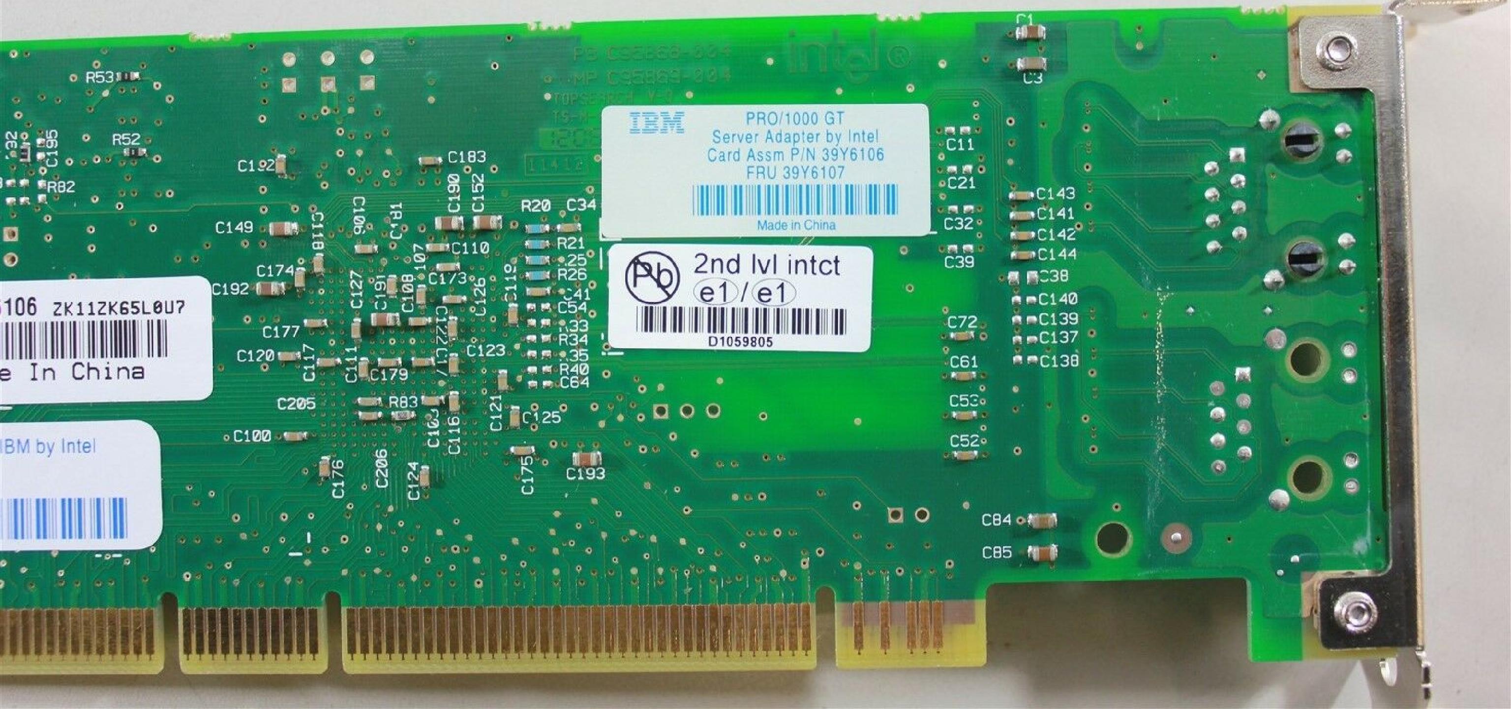 IBM 39Y6106 PCIX133 NETWORK CARD PRO / 1000 PCI-EXPRESS