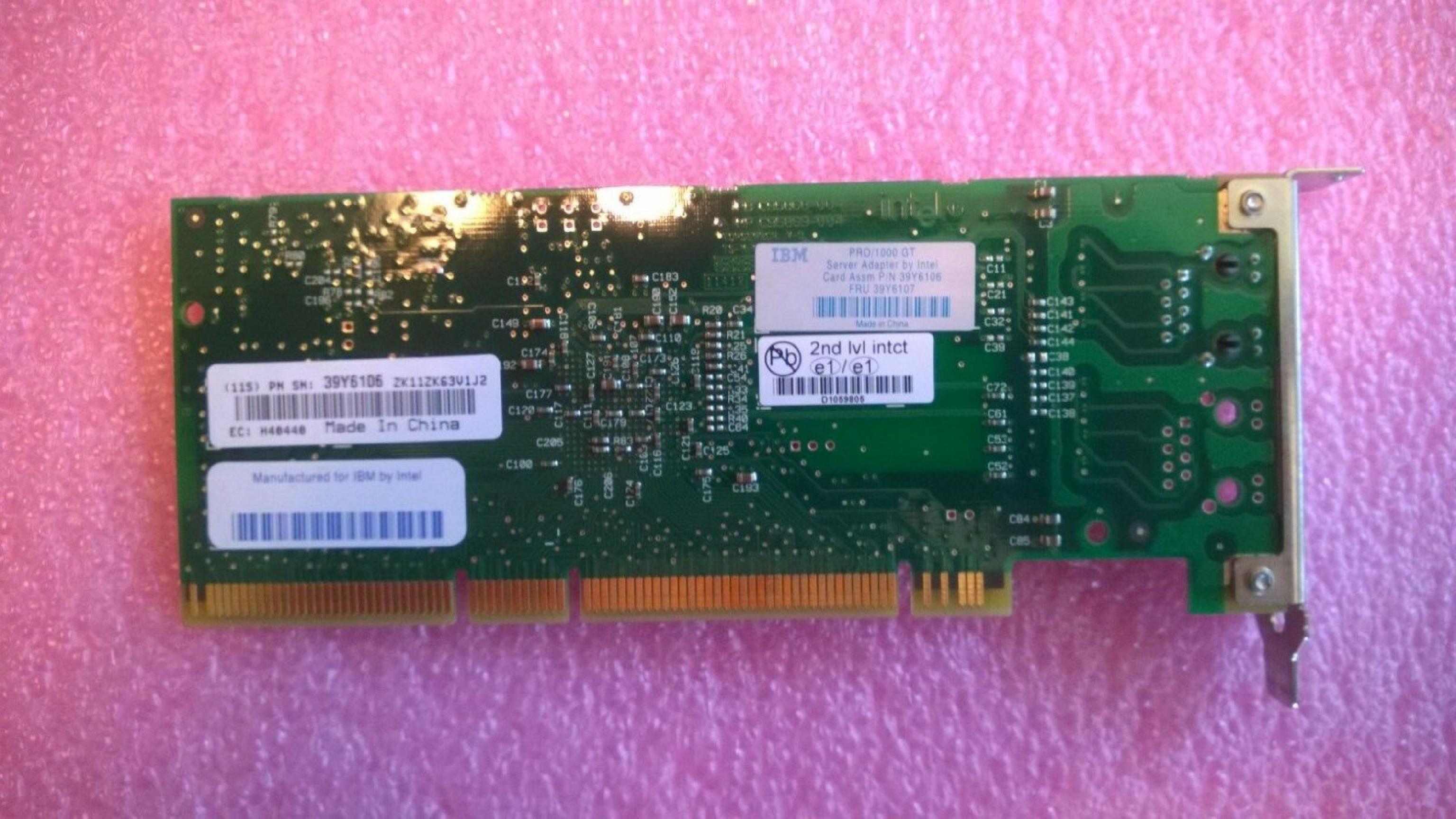IBM 39Y6107 PCIX133 NETWORK CARD PRO / 1000 PCI-EXPRESS