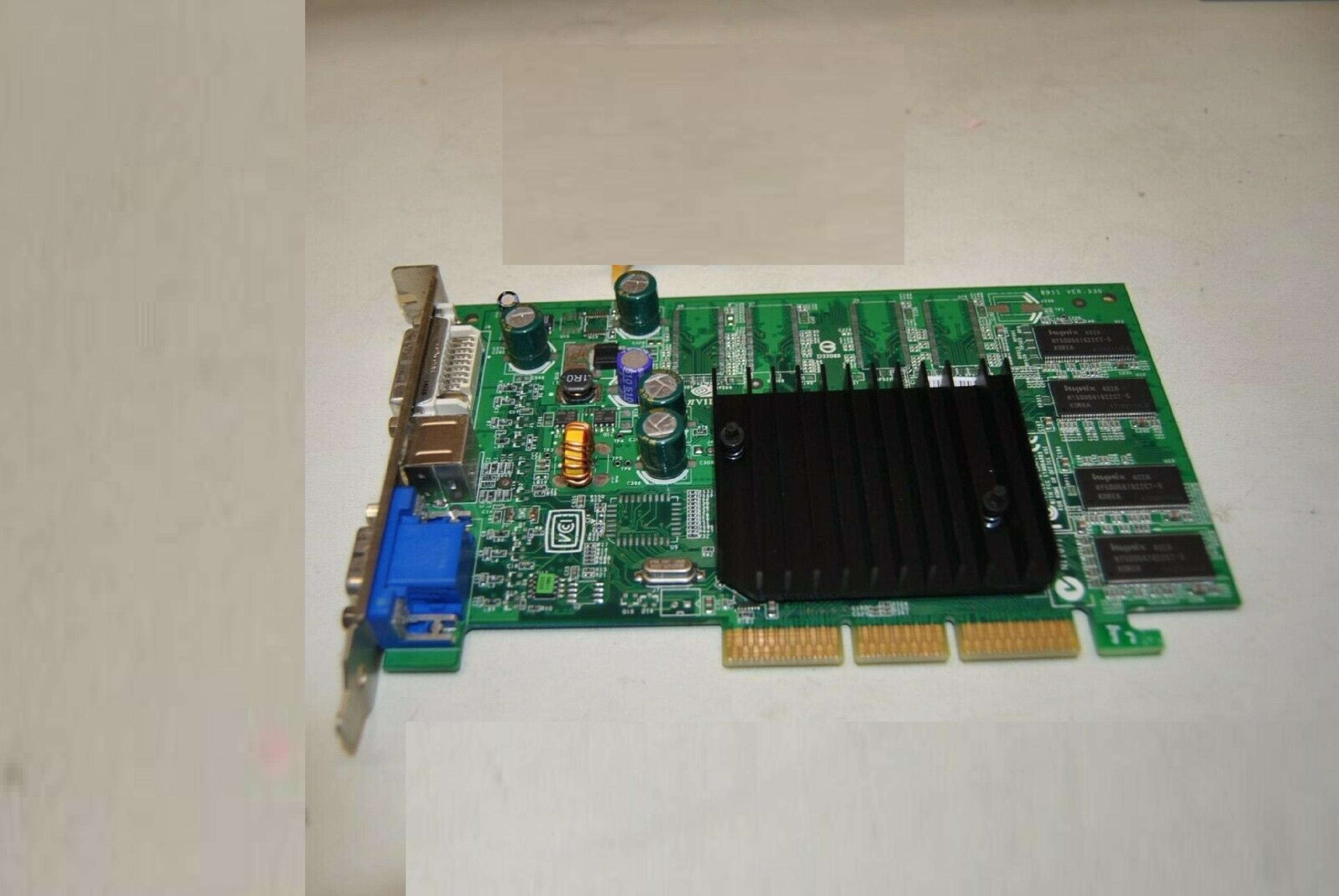 NVIDIA 09Y452 64MB AGP VIDEO CARD WITH DVI VGA AND SVIDEO OUTPUTS