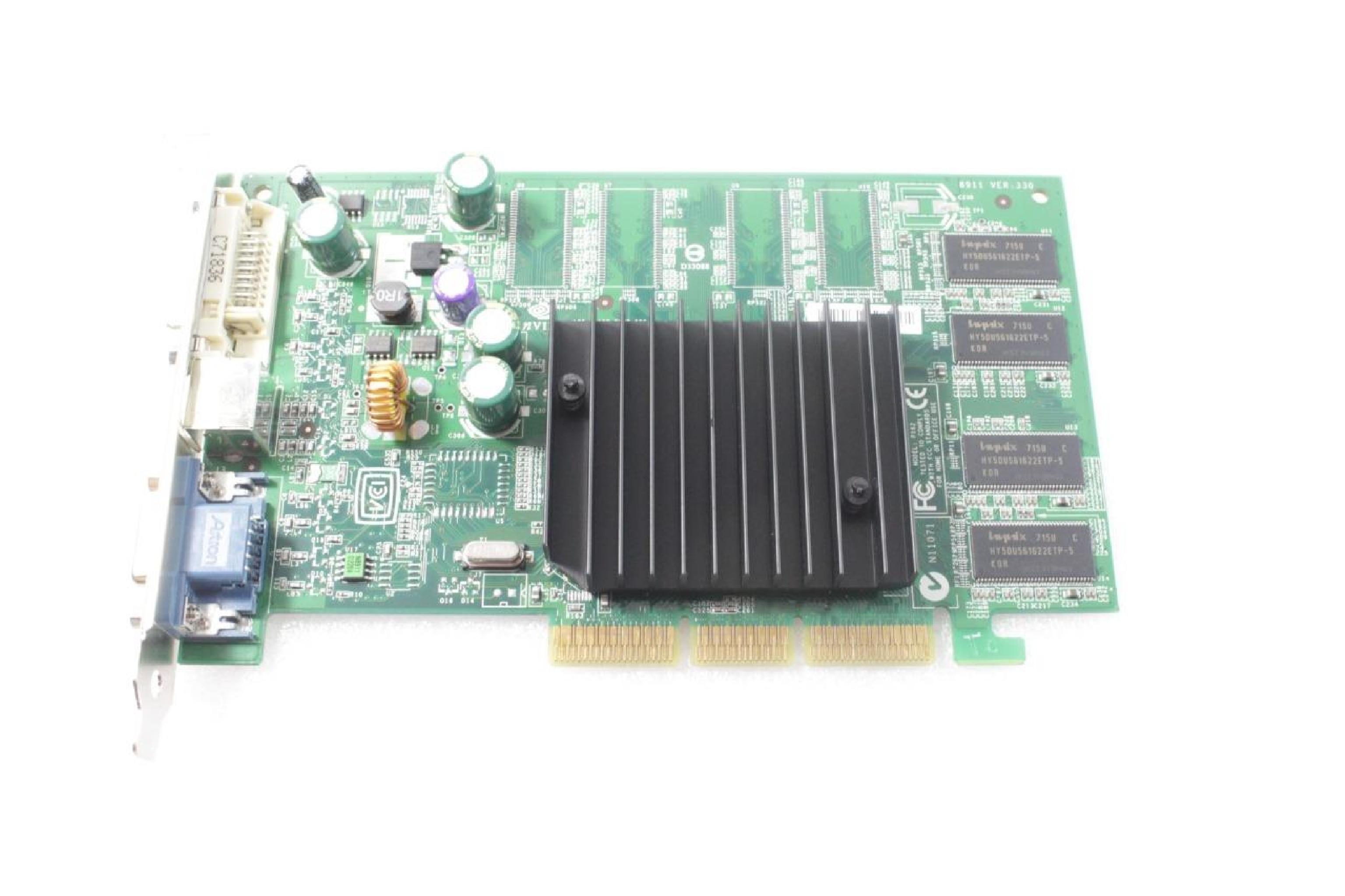 NVIDIA 09Y452 64MB AGP VIDEO CARD WITH DVI VGA AND SVIDEO OUTPUTS