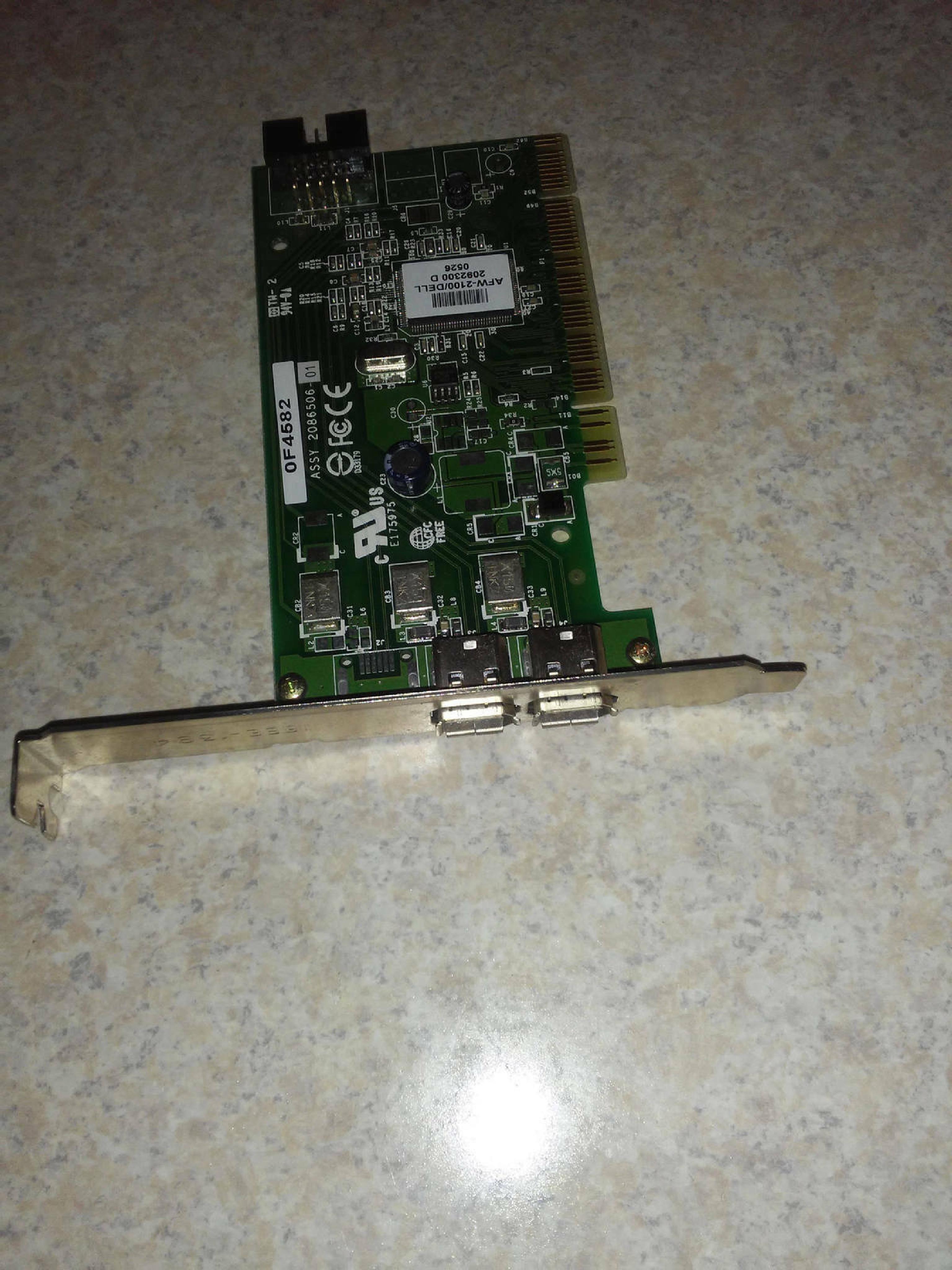 ADAPTEC AFW-2100/DELL 2 1394 FIREWIRE PORTS PCI