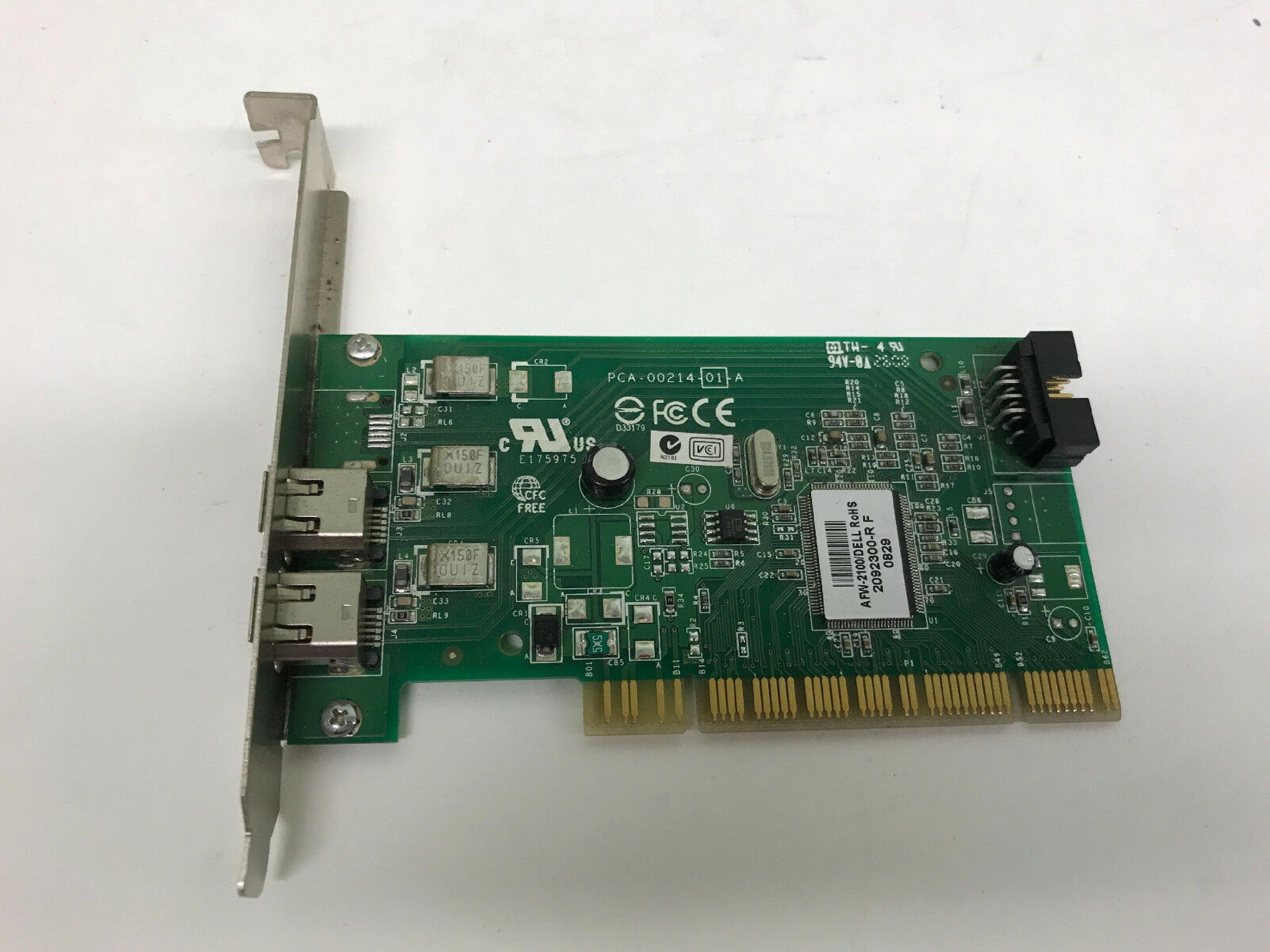 ADAPTEC AFW-2100/DELL 2 1394 FIREWIRE PORTS PCI
