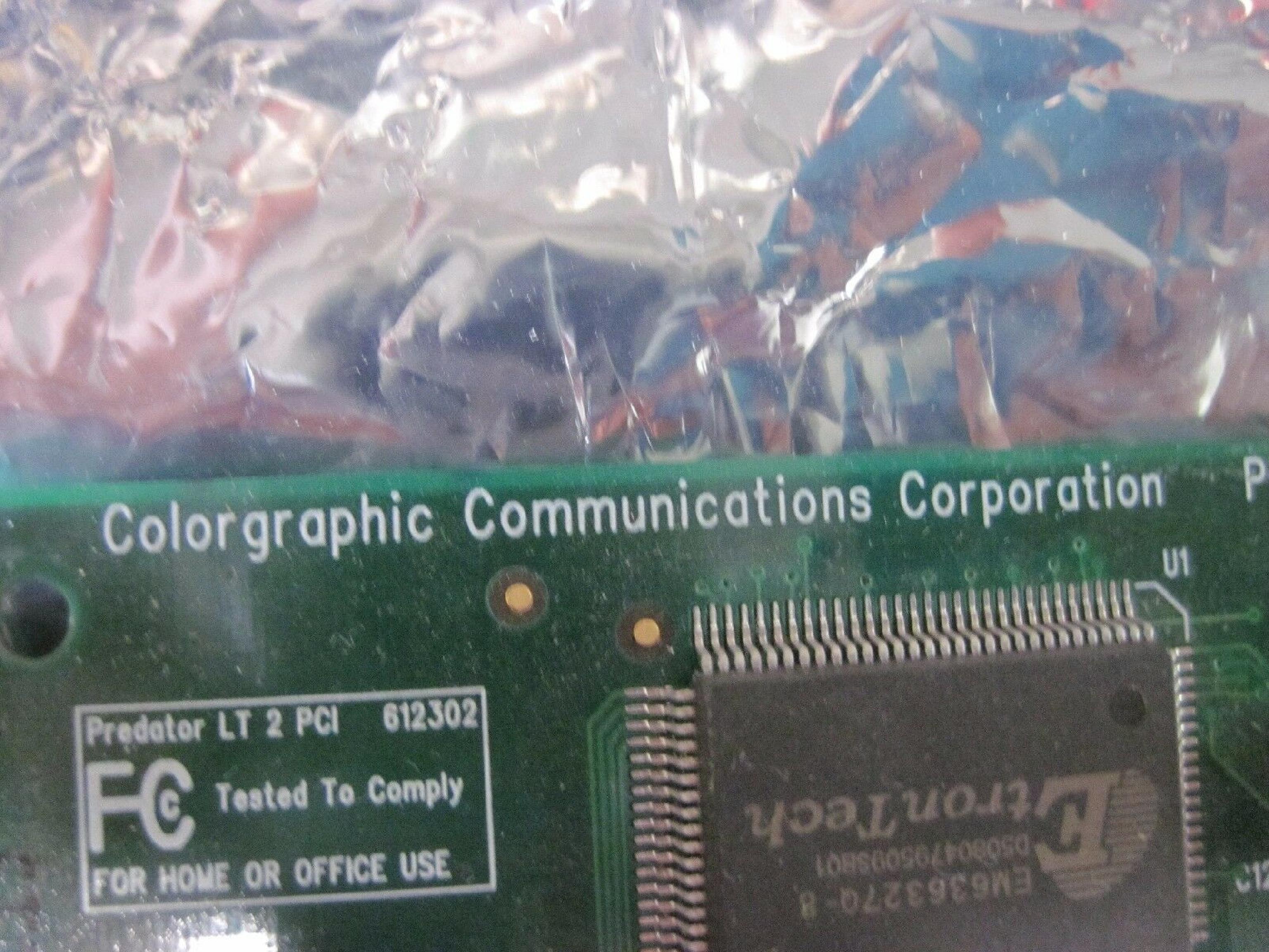 COLORGRAPHIC COMMUNICATIONS CORPORATION LT 2 PCI PREDATOR LT 2 PCI DUAL VGA VIDEO CARD PC-612302-R2