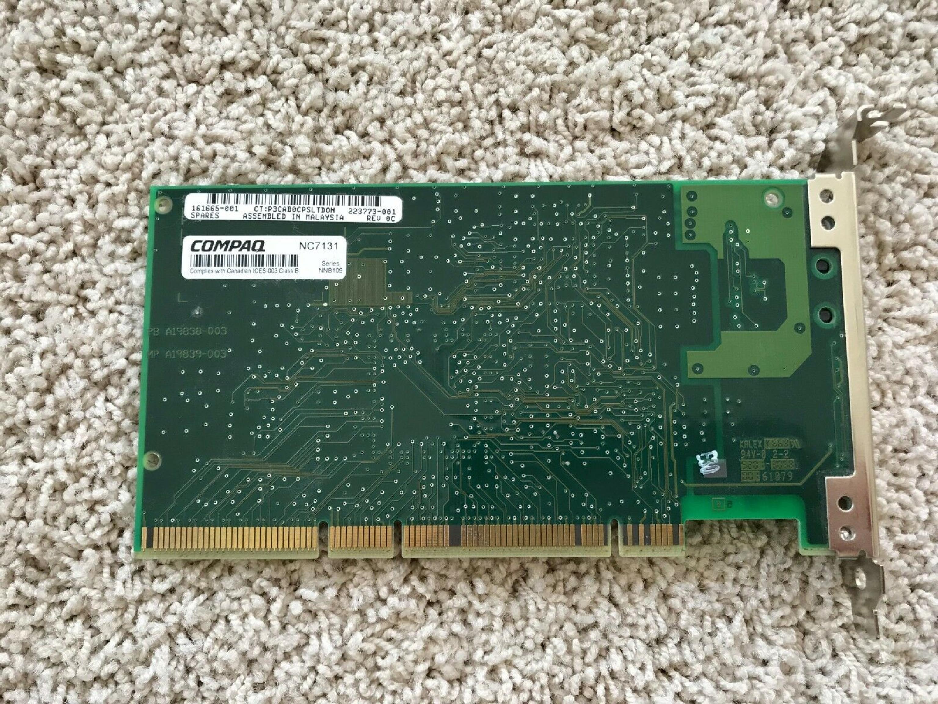 COMPAQ / HEWLETT PACKARD / HP 223773-001 10/100 PCI ETHERNET NETWORK ADAPTER