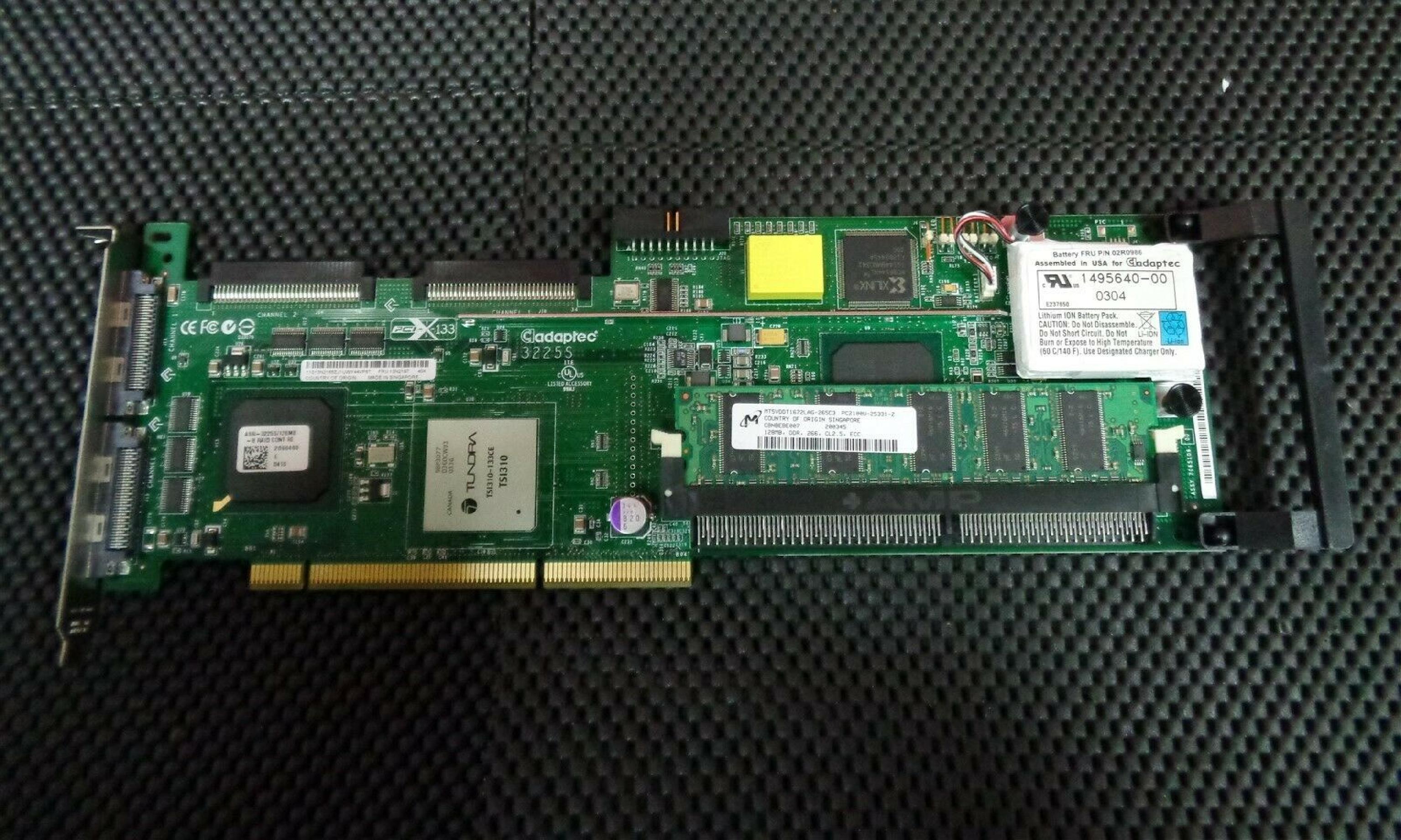 IBM 13N2197 SERVER RAID CONTROLLER PCI-X 6M DUAL CHANNEL ULTRA320 SCSI CON