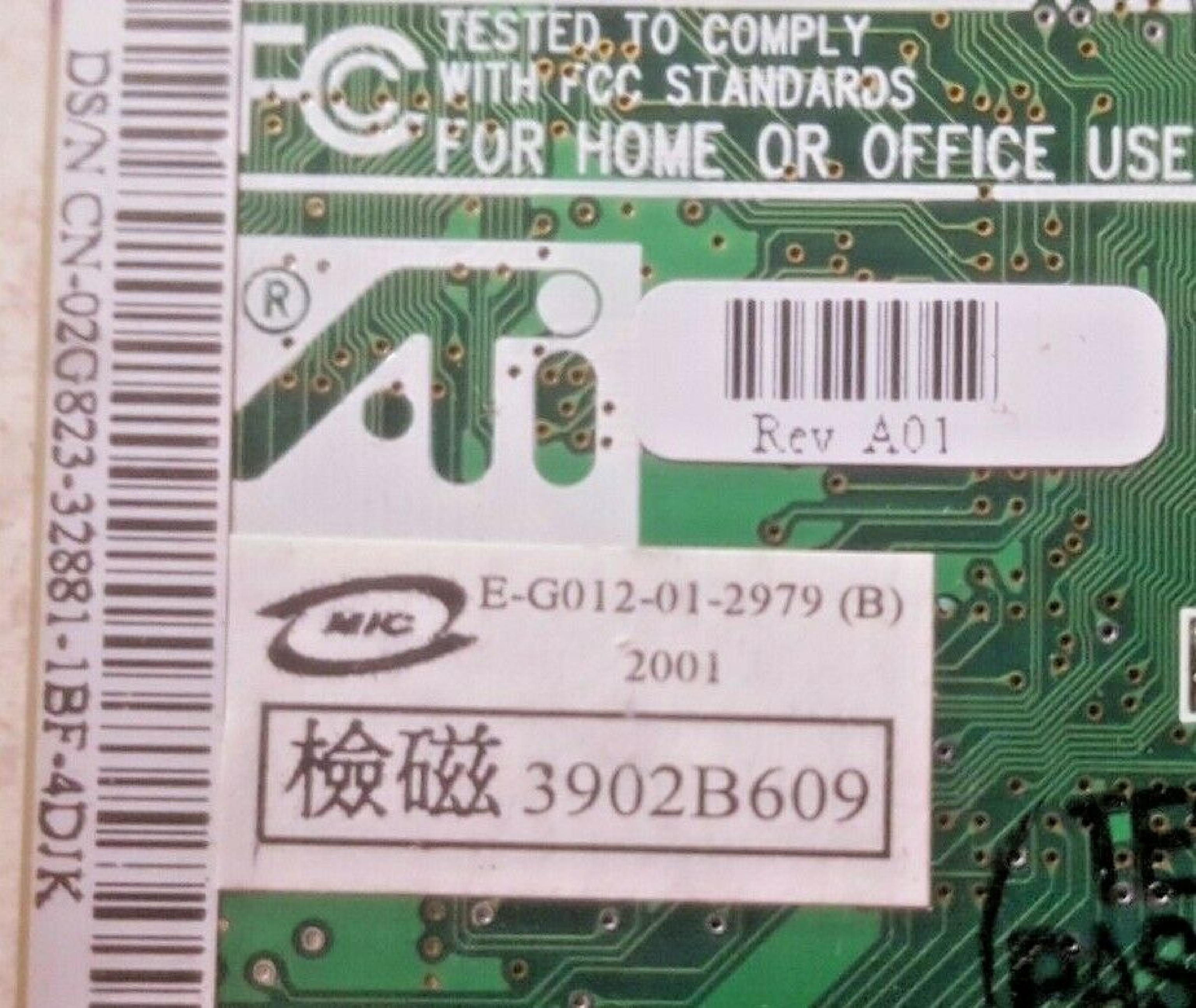 ATI E-G012-01-2979 32MB AGP VIDEO CARD WITH VGA OUTPUT