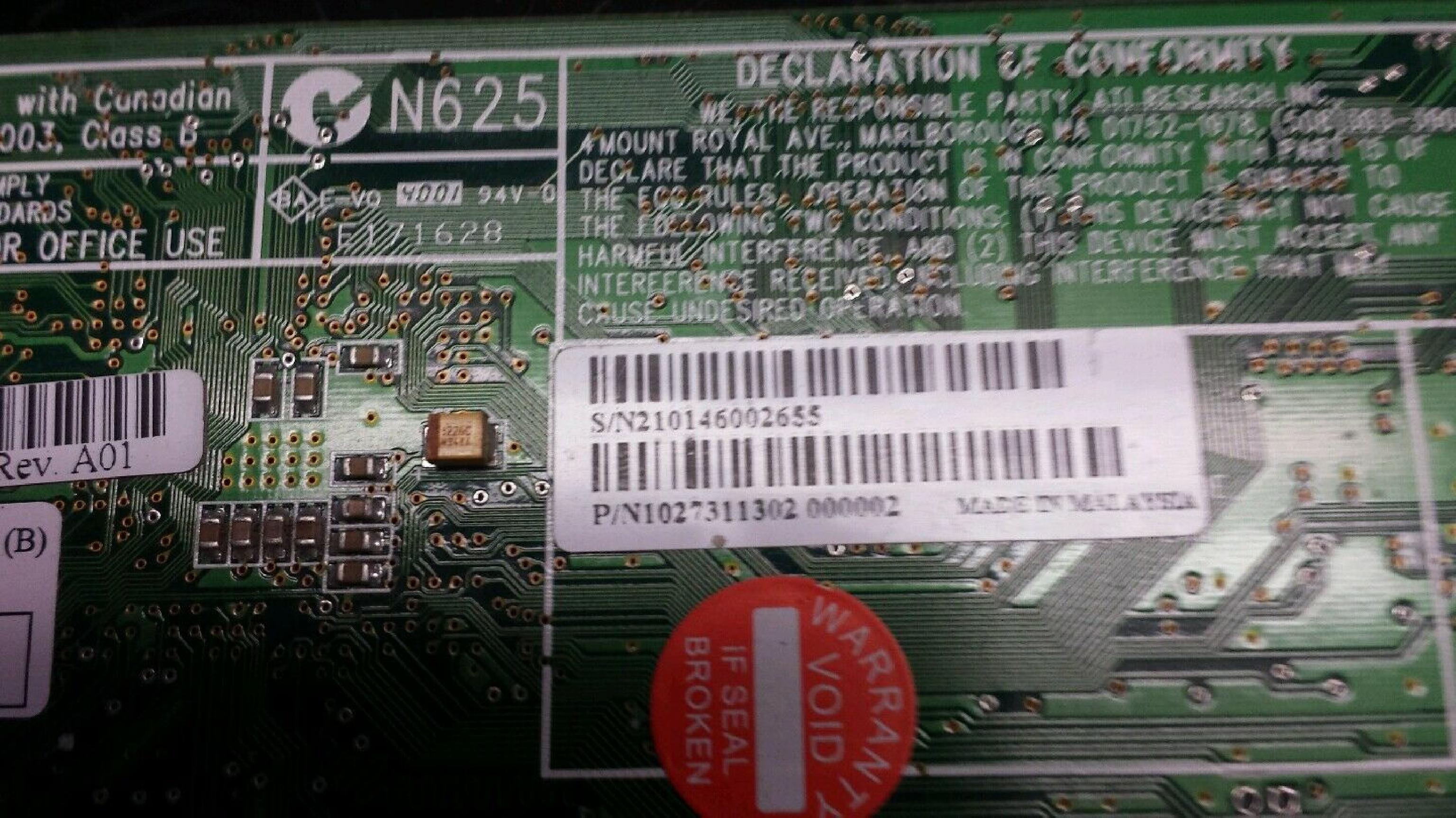 ATI E-G012-01-2979 32MB AGP VIDEO CARD WITH VGA OUTPUT