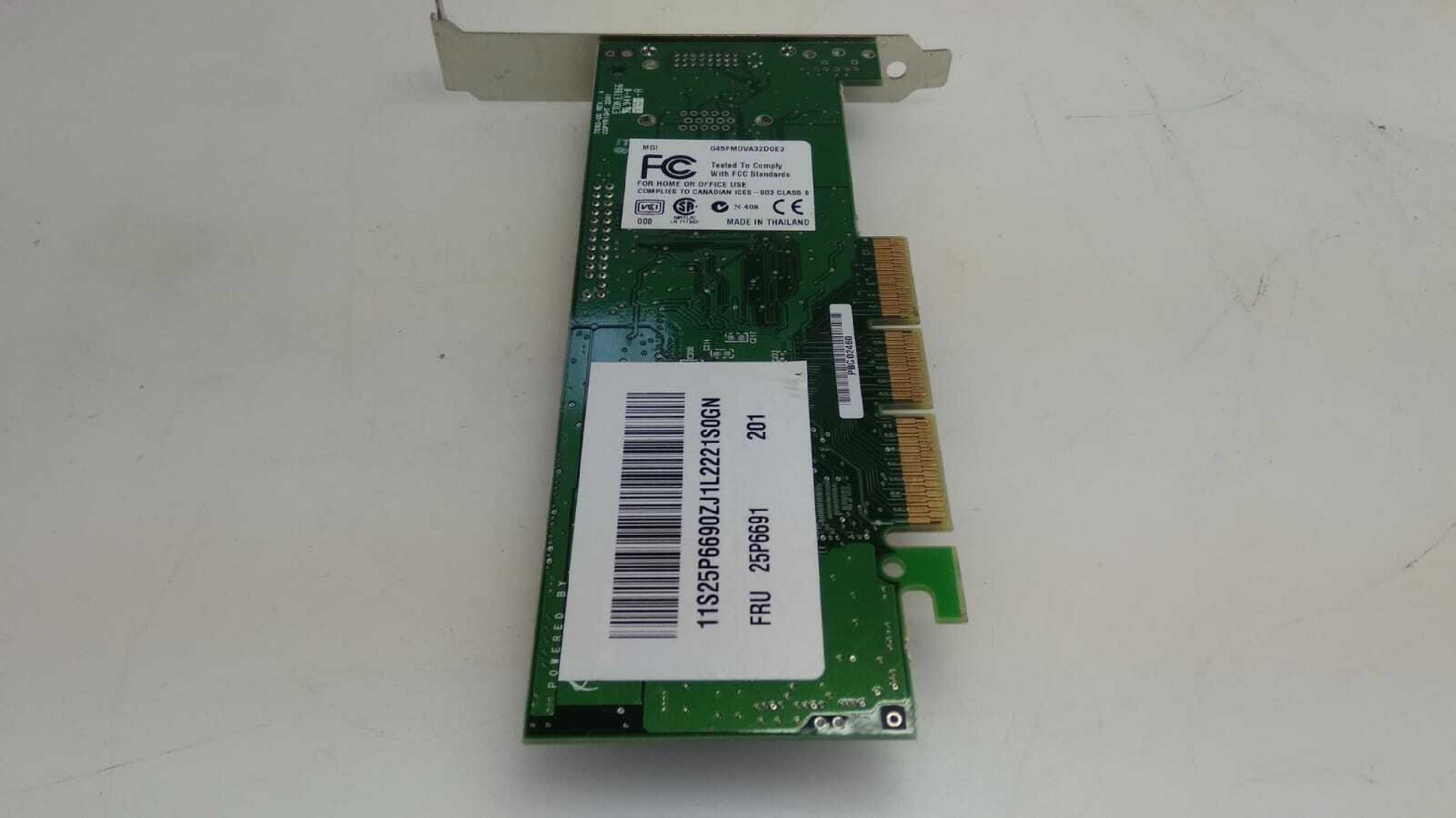 MATROX G45FMDVA32DOE3 MILLENIUM G450 AGP CARD DVI INTERFACE 32MB