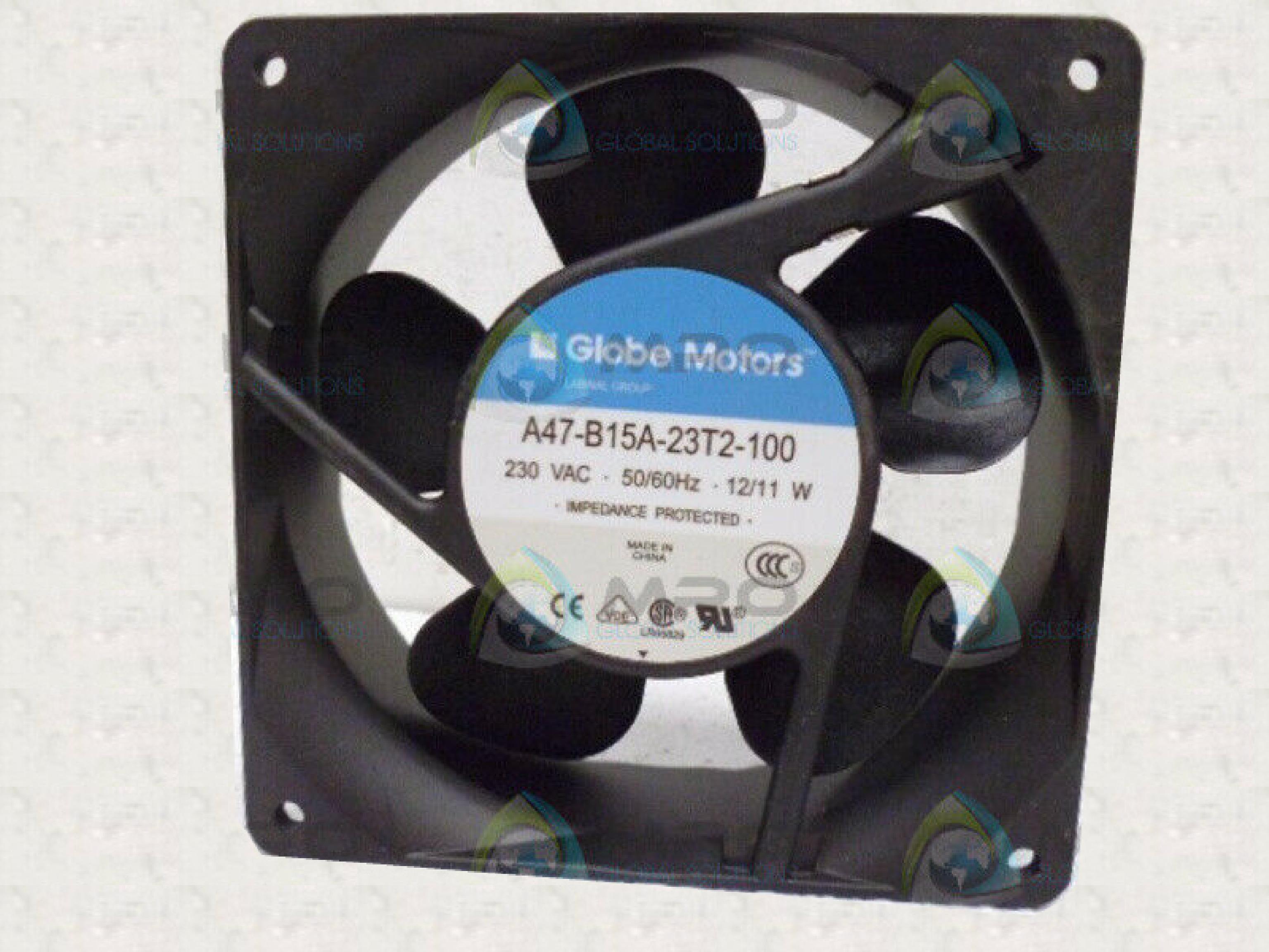 GLOBE MOTORS A47-B15A-23T2-100 FAN 119X119X38MM 230 VAC 50/60 HZ 12/11 WATT